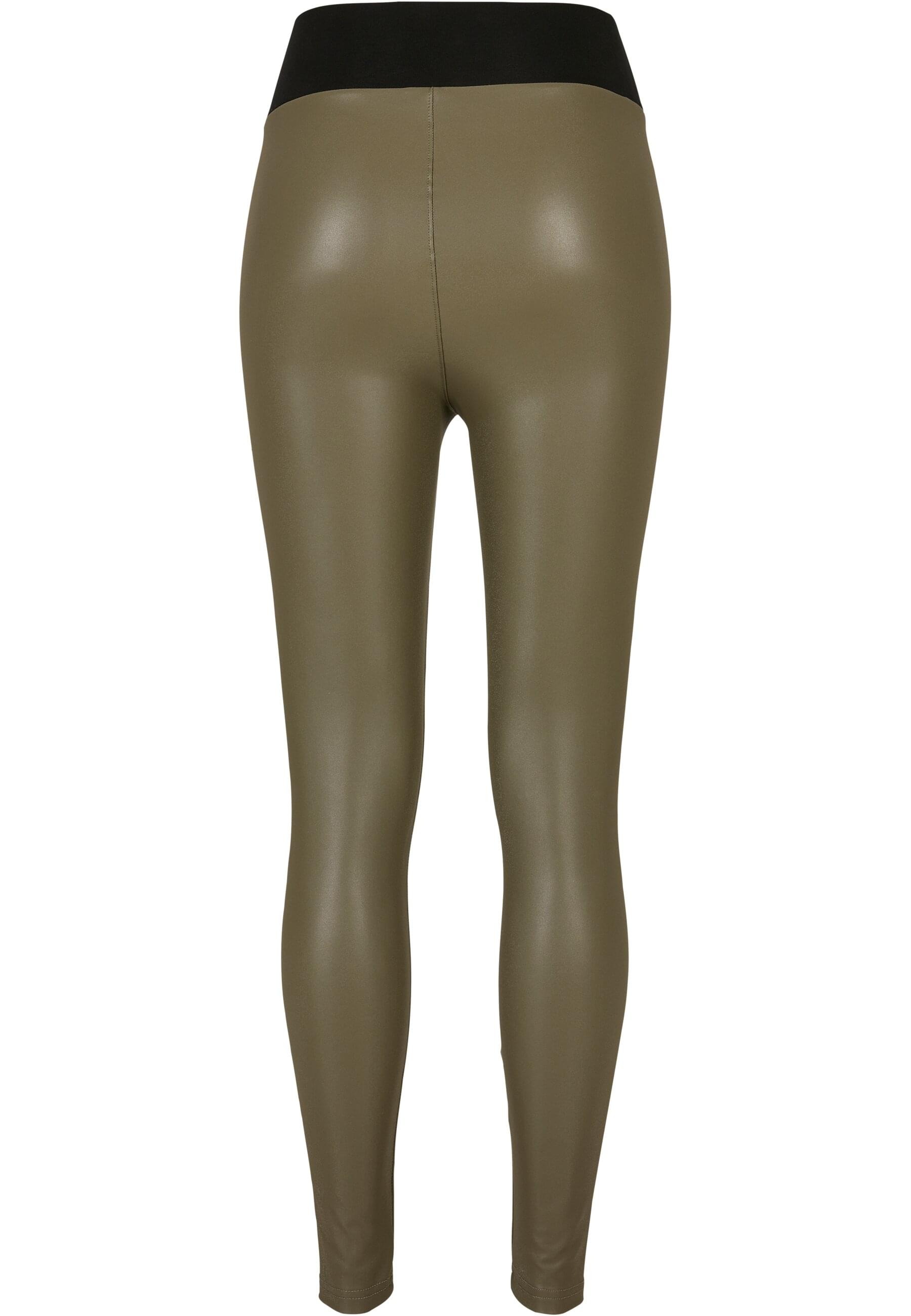 URBAN CLASSICS Leggings "Urban Classics Damen Ladies Faux Leather High Wais günstig online kaufen