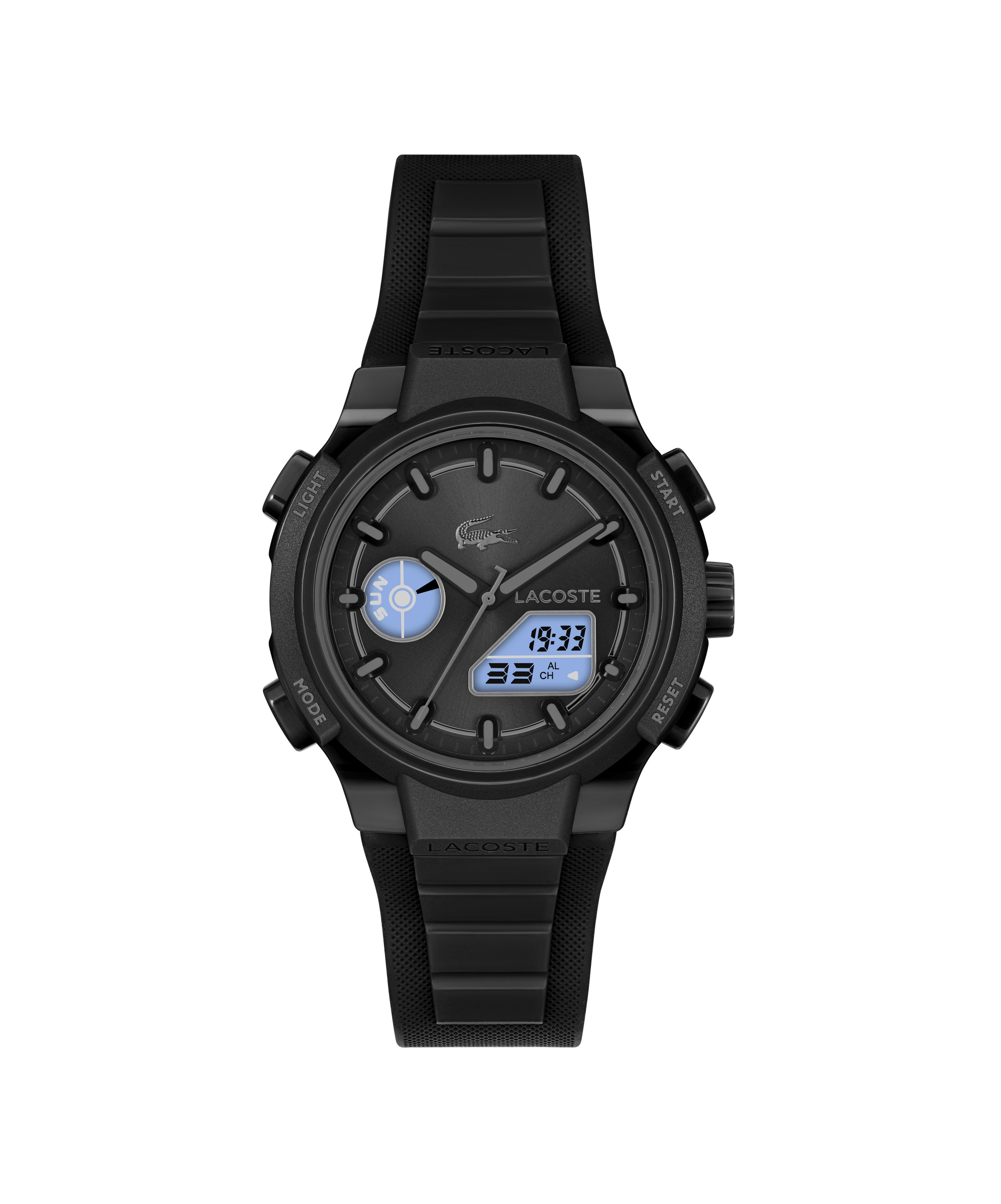 Lacoste Digitaluhr »LC33« Quarzuhr, Armbanduhr, Damenuhr, Herrenuhr, Silikonarmband, digital