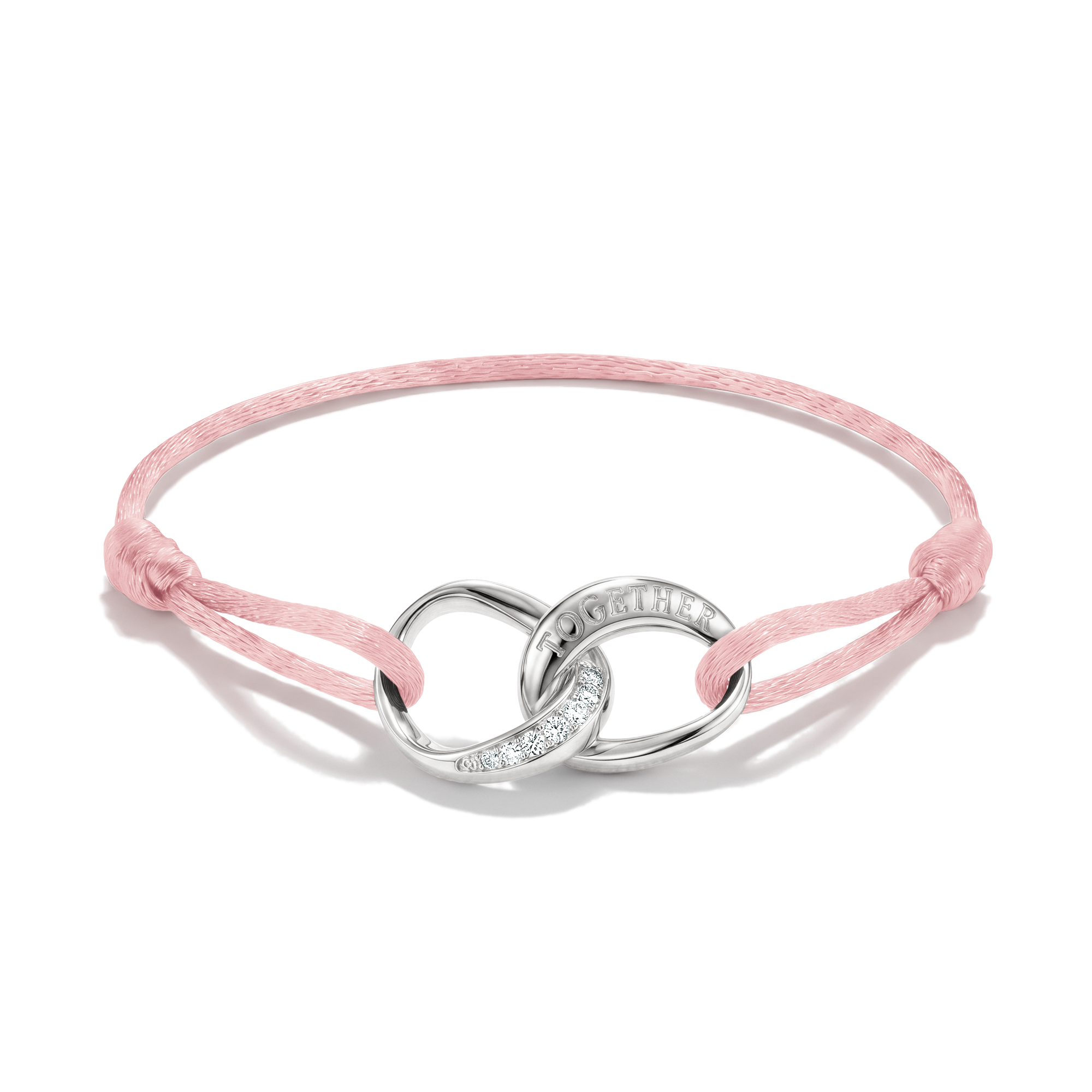 THOMAS SABO Armband »Together Textilarmband« mit Zirkonia (synth.)