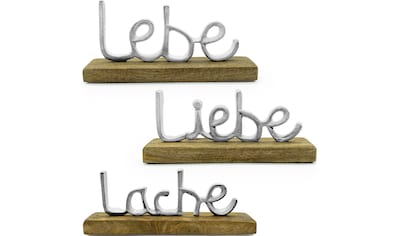 Deko-Schriftzug »Lebe, Liebe, Lache«