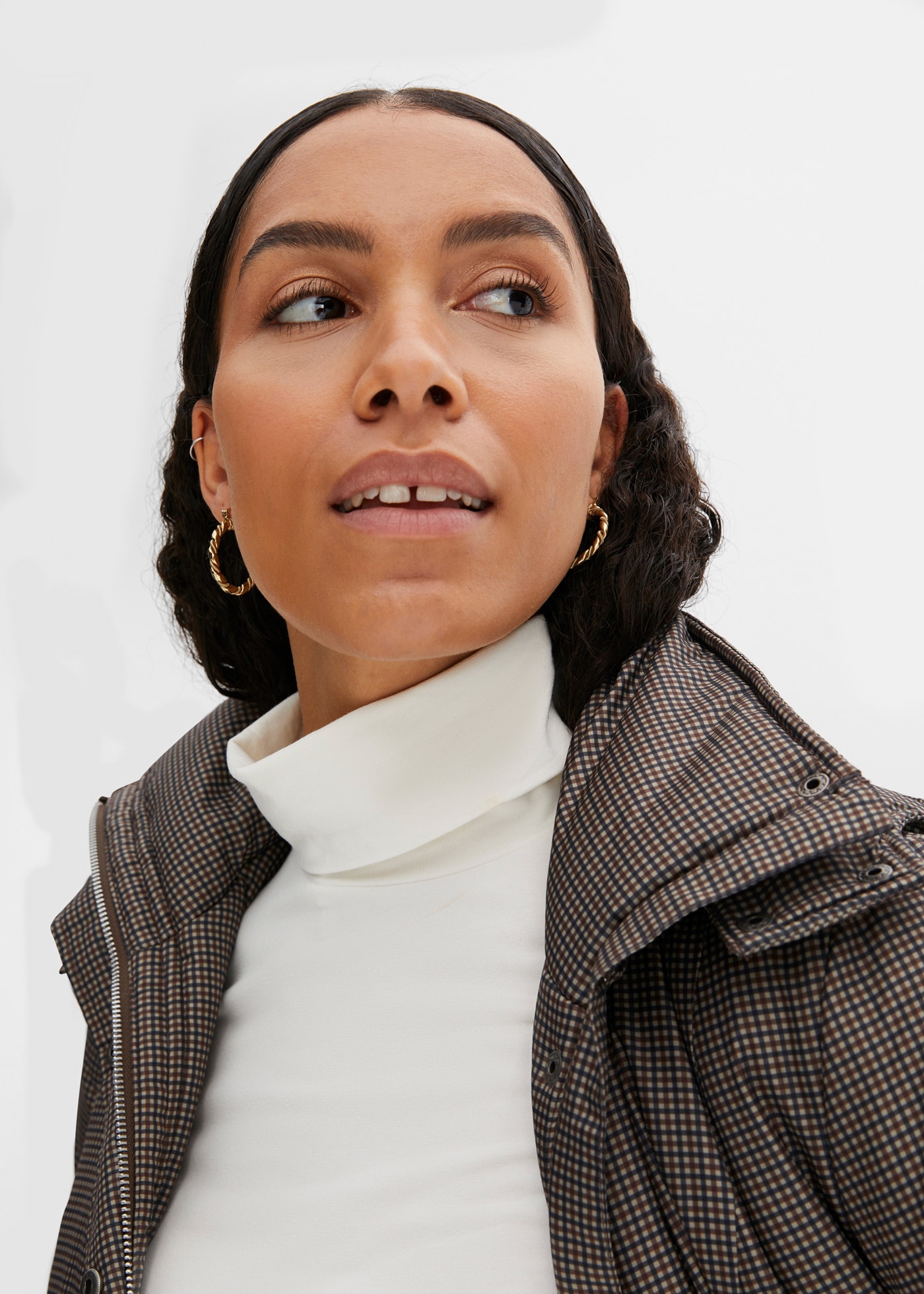 bonprix Langarmshirt "Langarmshirt mit reiner Baumwolle" mit Rollkragen günstig online kaufen