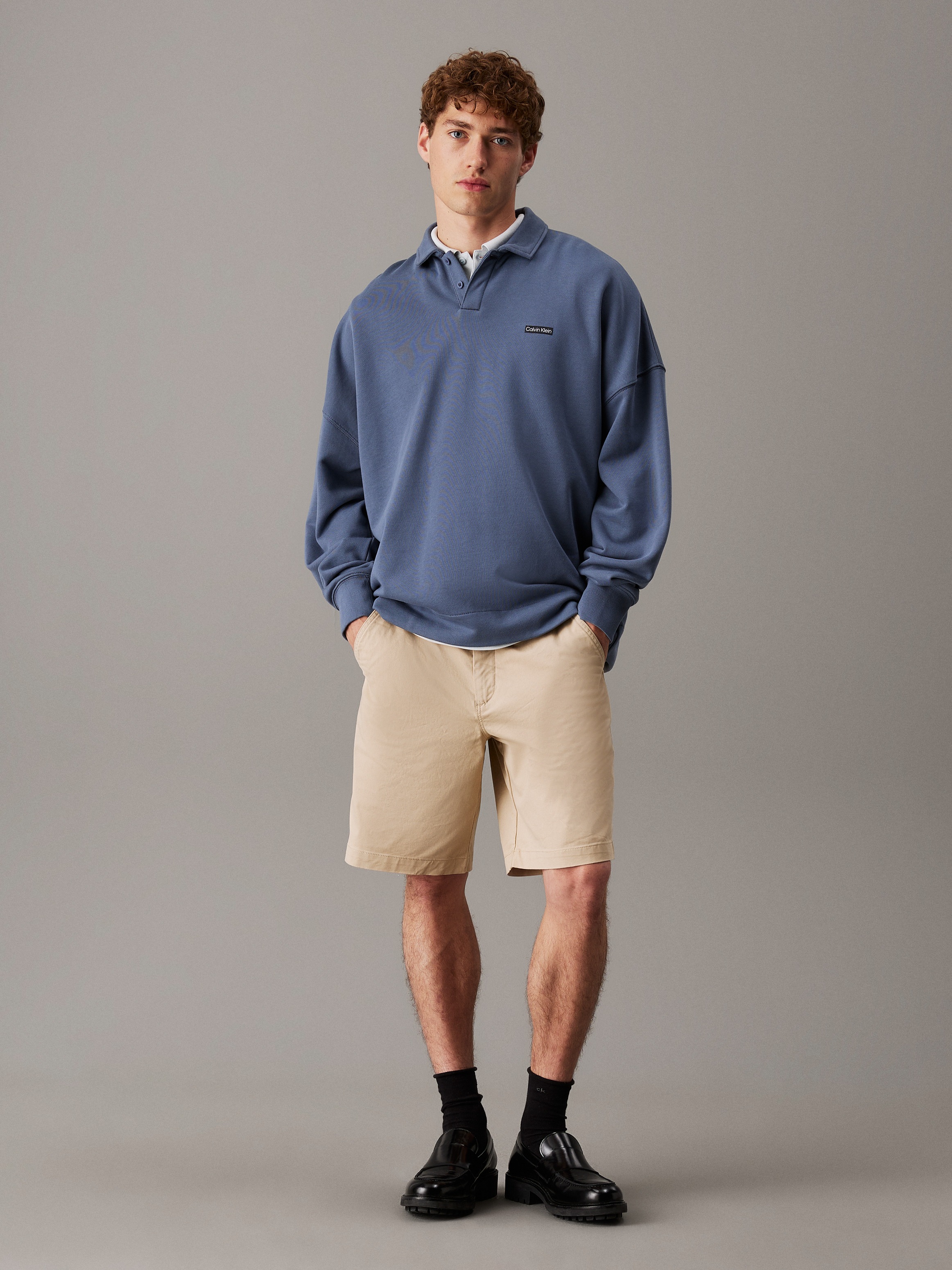 Calvin Klein Jeans Chinoshorts »COTTON CHINO SHORT 9 IN«, in Unifarbe