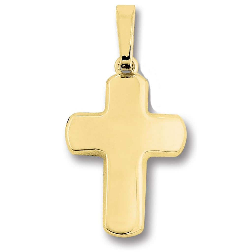 ONE ELEMENT Kettenanhänger »Kreuz Anhänger aus 333 Gelbgold« Damen Gold Schmuck