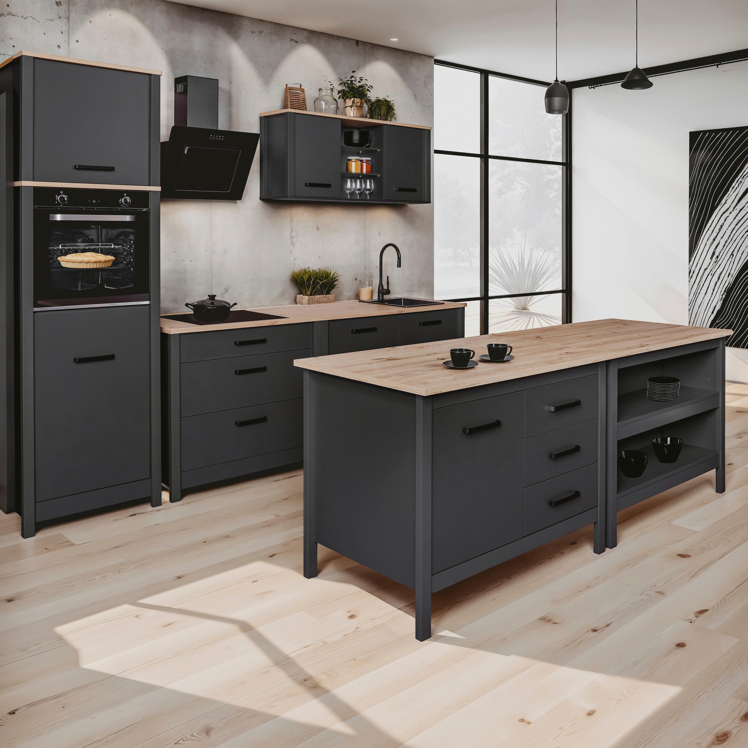 Inter Link Aufsatzschrank »Veneto« 1 Stk. tlg. Stauraum-Modul, passend zu Geräteschränken, 70x60x60,5 cm