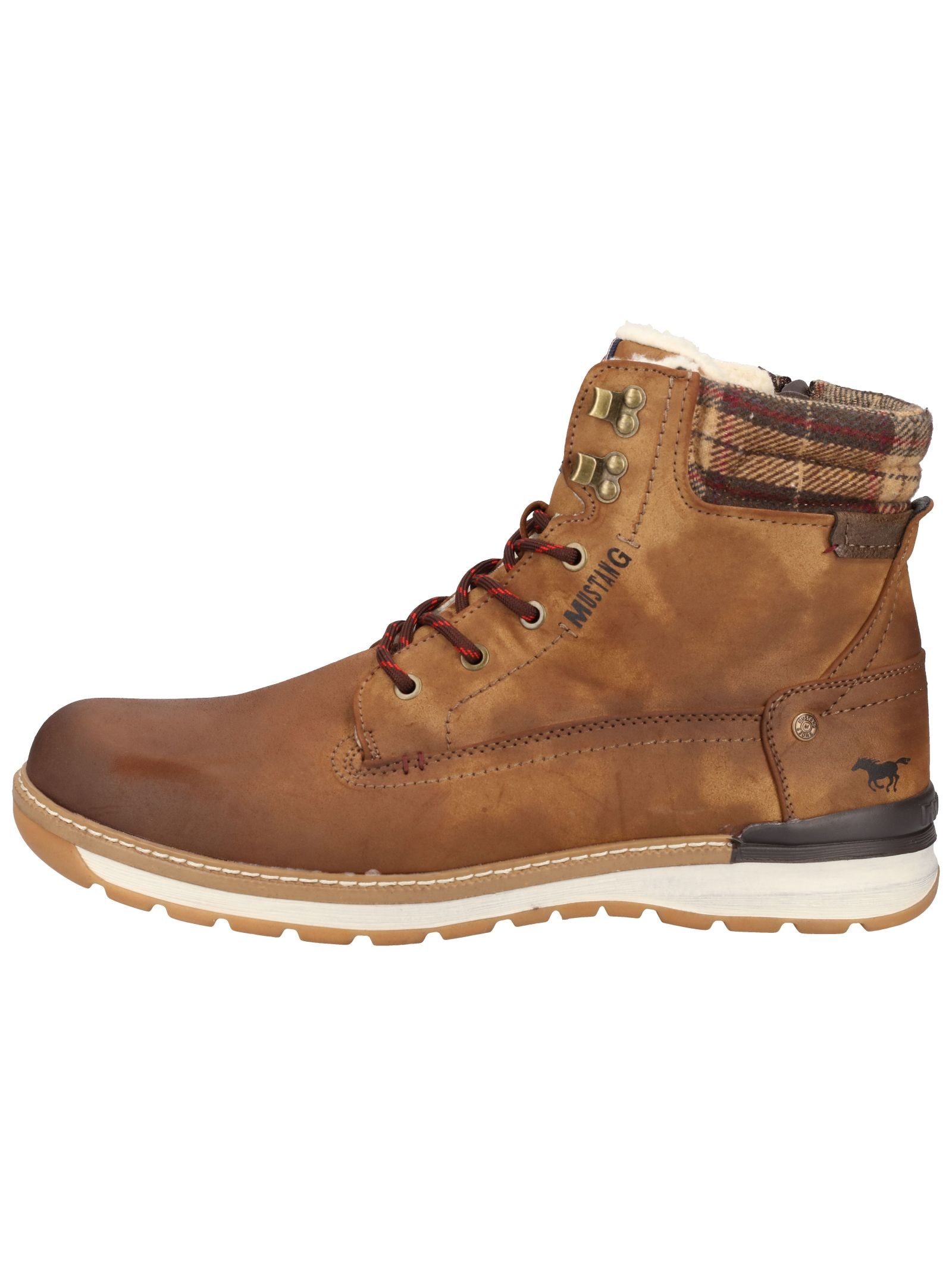 Mustang Shoes Schnürstiefelette »Mustang Shoes Stiefelette Lederimitat«