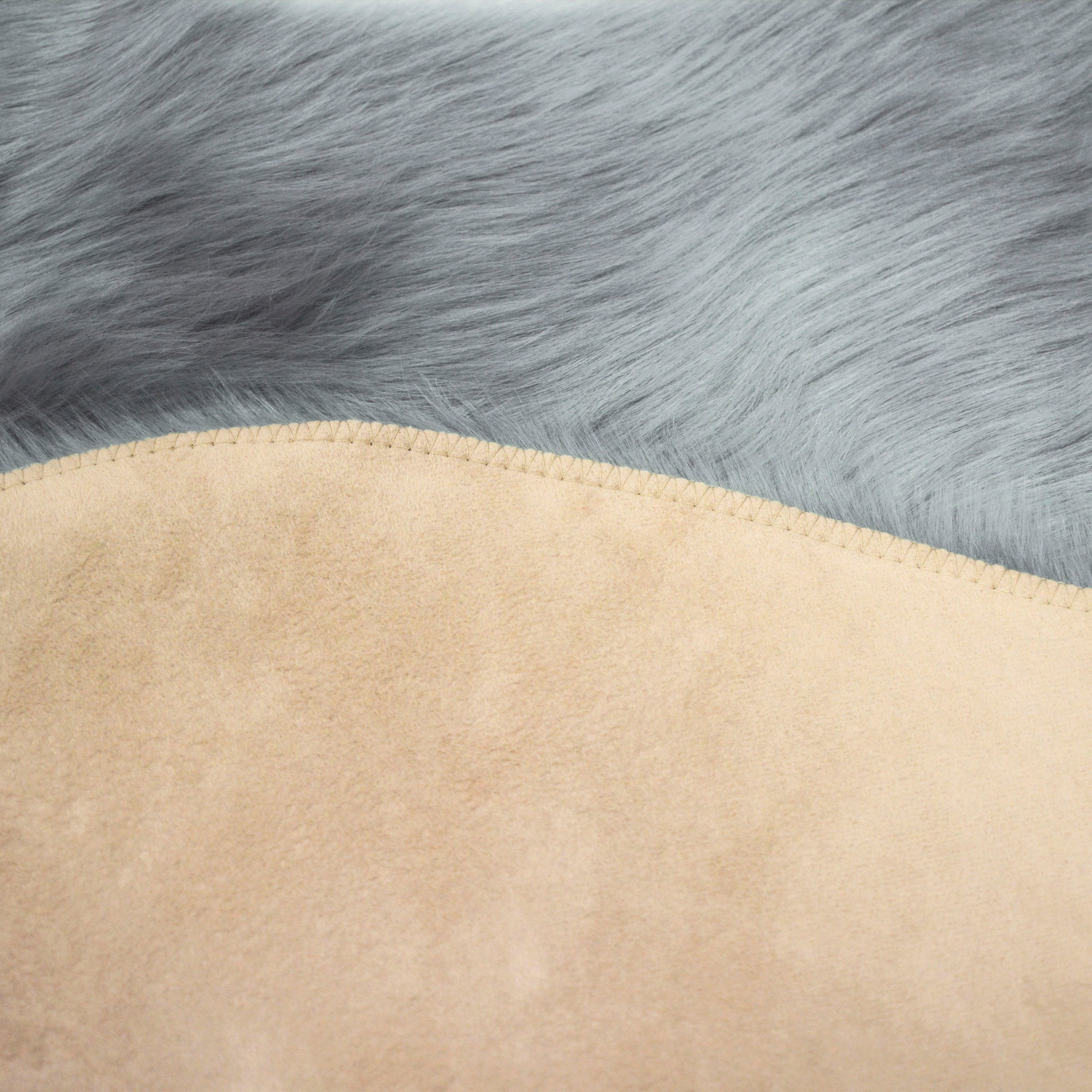 KiNZLER Fellteppich "Kunstfell" fellförmig 30 mm Höhe Uni-Farben, weich & f günstig online kaufen