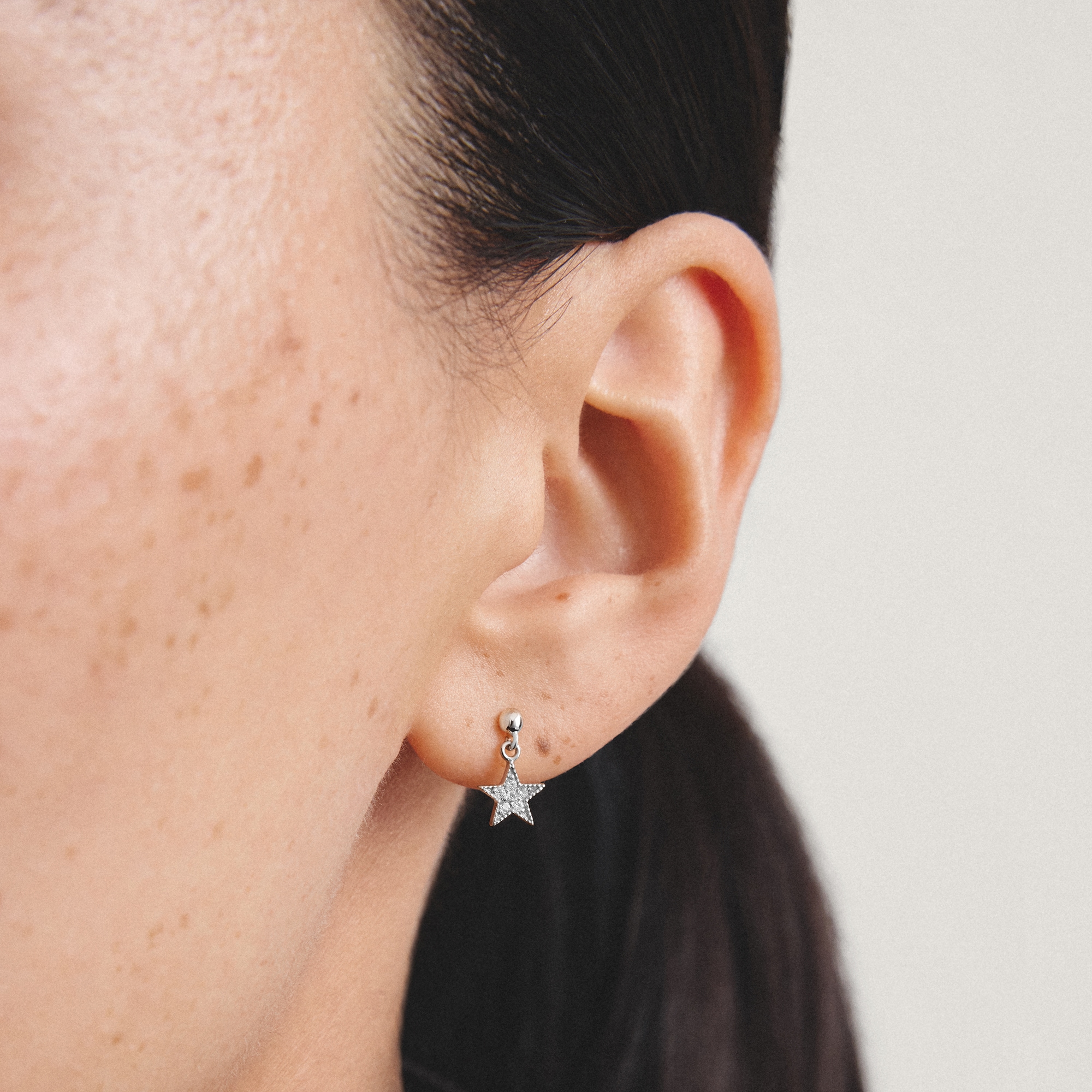 THOMAS SABO Paar Ohrstecker »Mond-Desgin und Stern-Optik« mit Zirkonia (synth.)