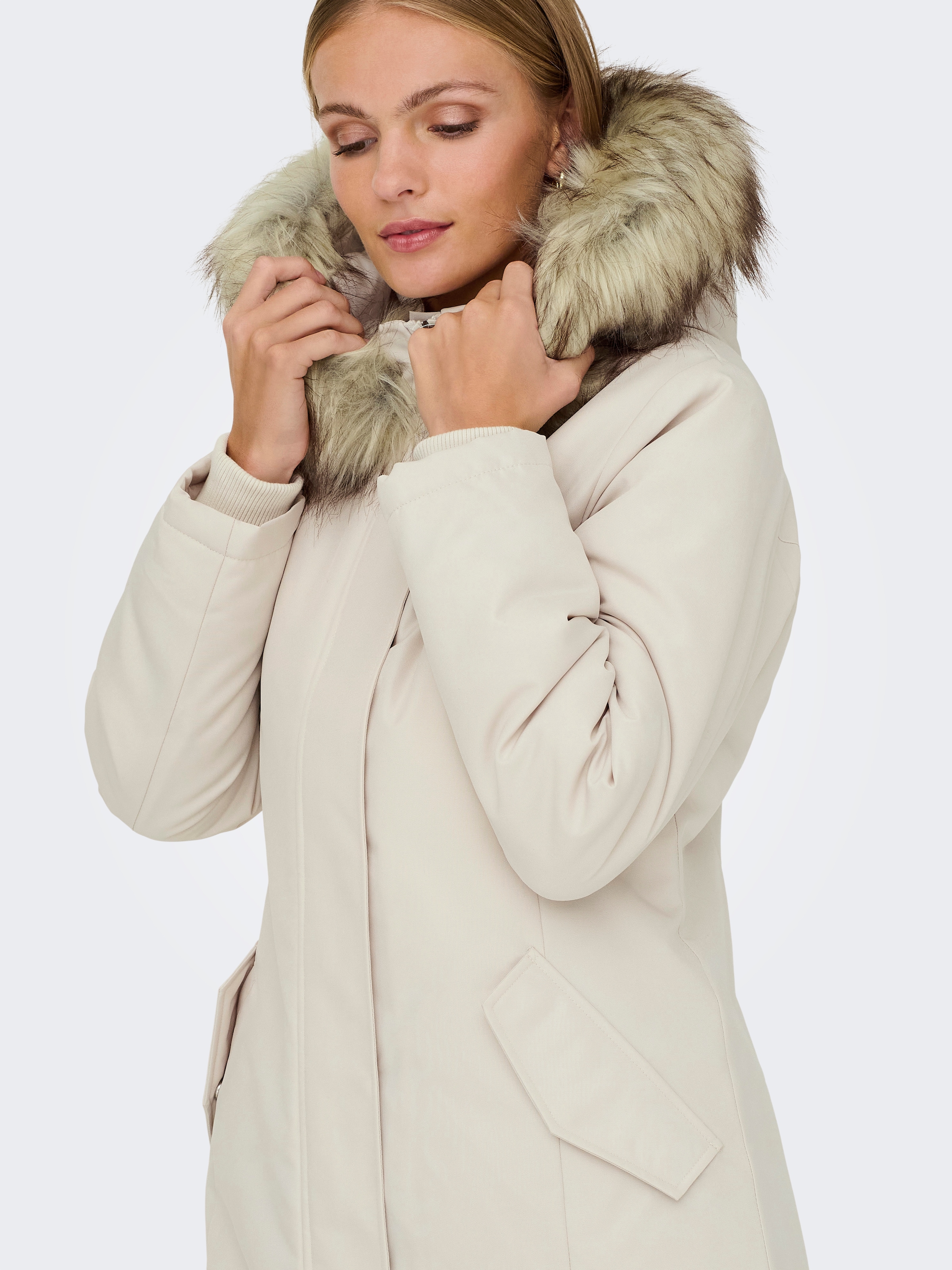 ONLY Parka »ONLNEWKATY PARKA LIFE OTW CC«, mit Kapuze