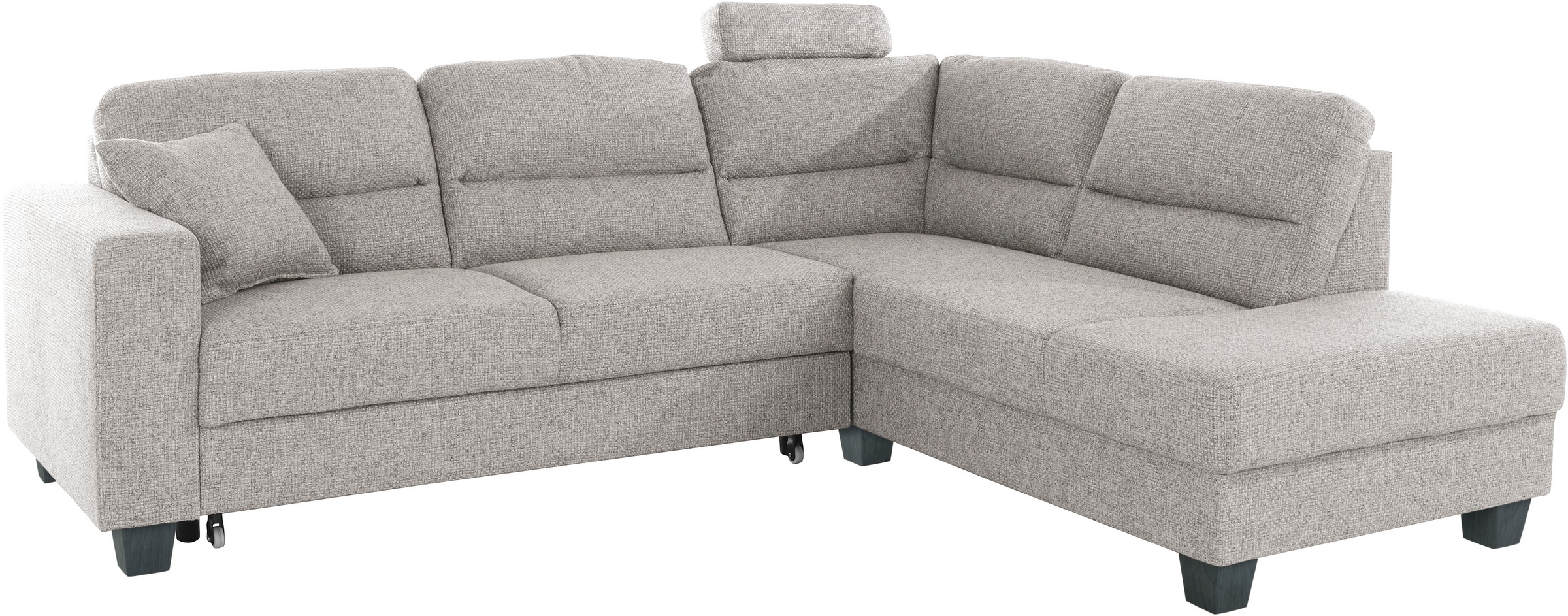 Thumbnail - TRENDMANUFAKTUR Ecksofa "Chamber, zeitlos & elegant, bequem, L-Form" inklusive einer Kopfstütze, wahlweise mit Schlaffun...