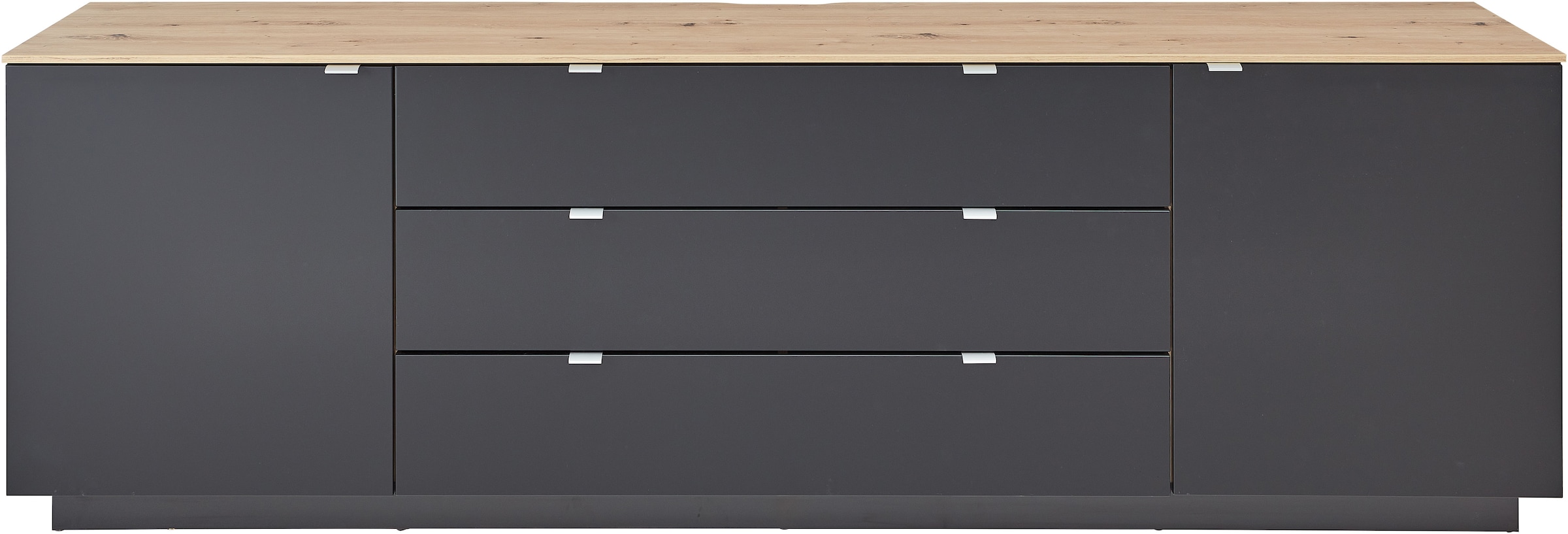 Innostyle TV-Schrank »Core, TV Sideboard Stellmaß B/H/T 240x77x44 cm«, (1 St.), TV Sideboard mit 2 Holztüren und 3 Schubkästen mit Doppelzarge