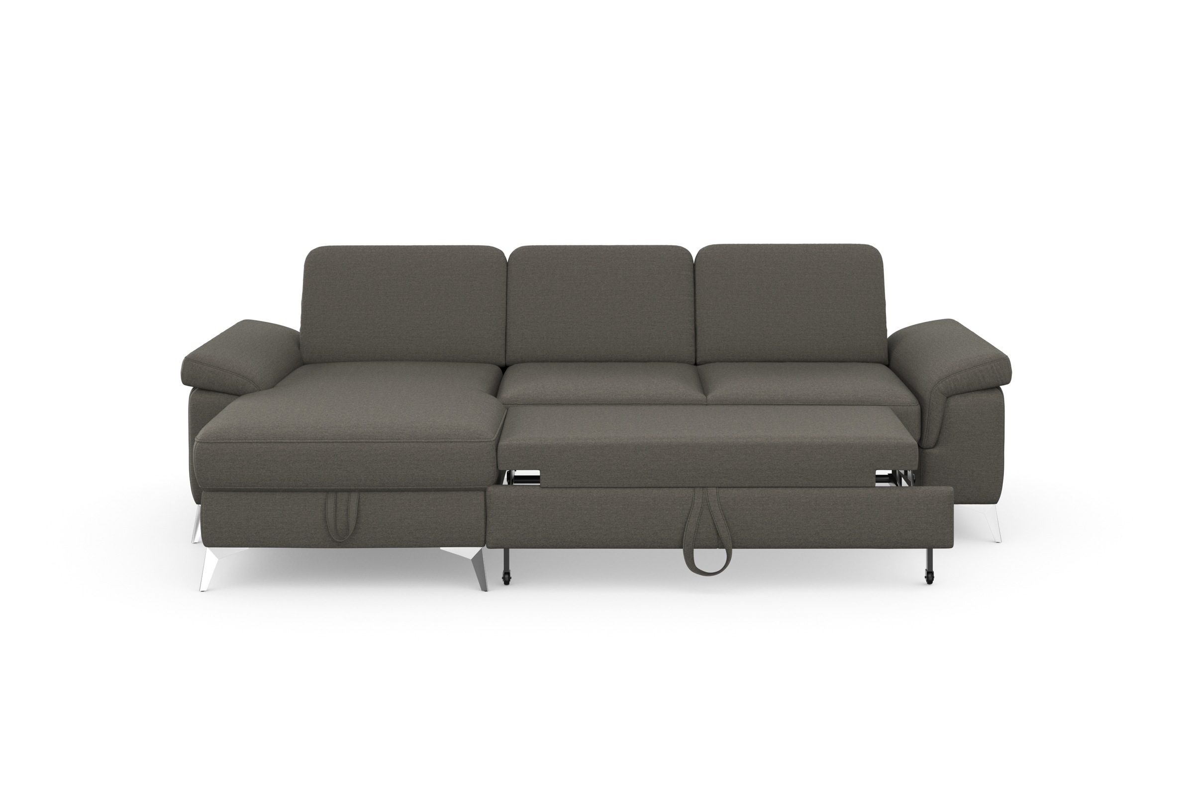 sit&more Ecksofa »Padua L-Form«, inklusive Sitztiefenverstellung, Armteilfunktion und Federkern