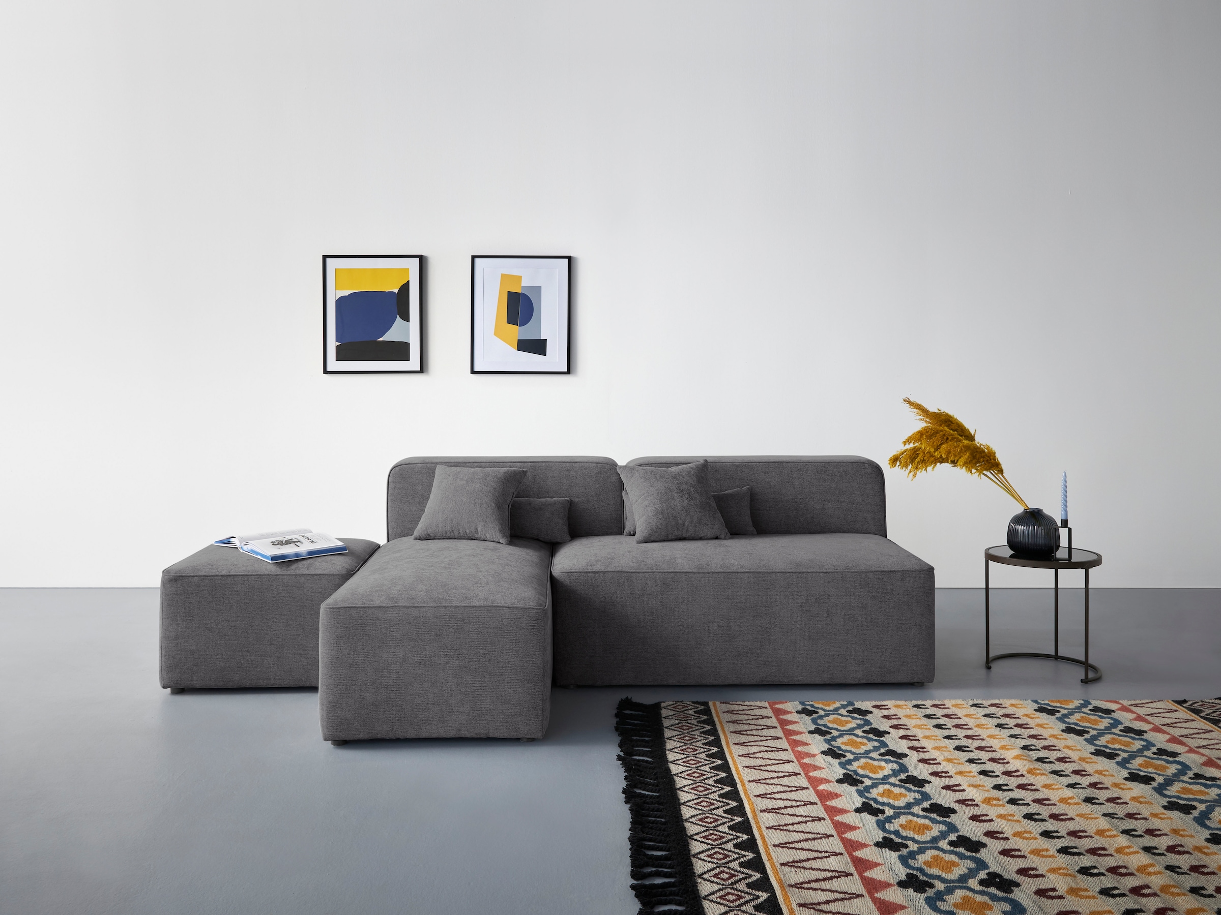 Home affaire Ecksofa "Sundstrup L-Form" Modulserie, individuelle Zusammenst günstig online kaufen