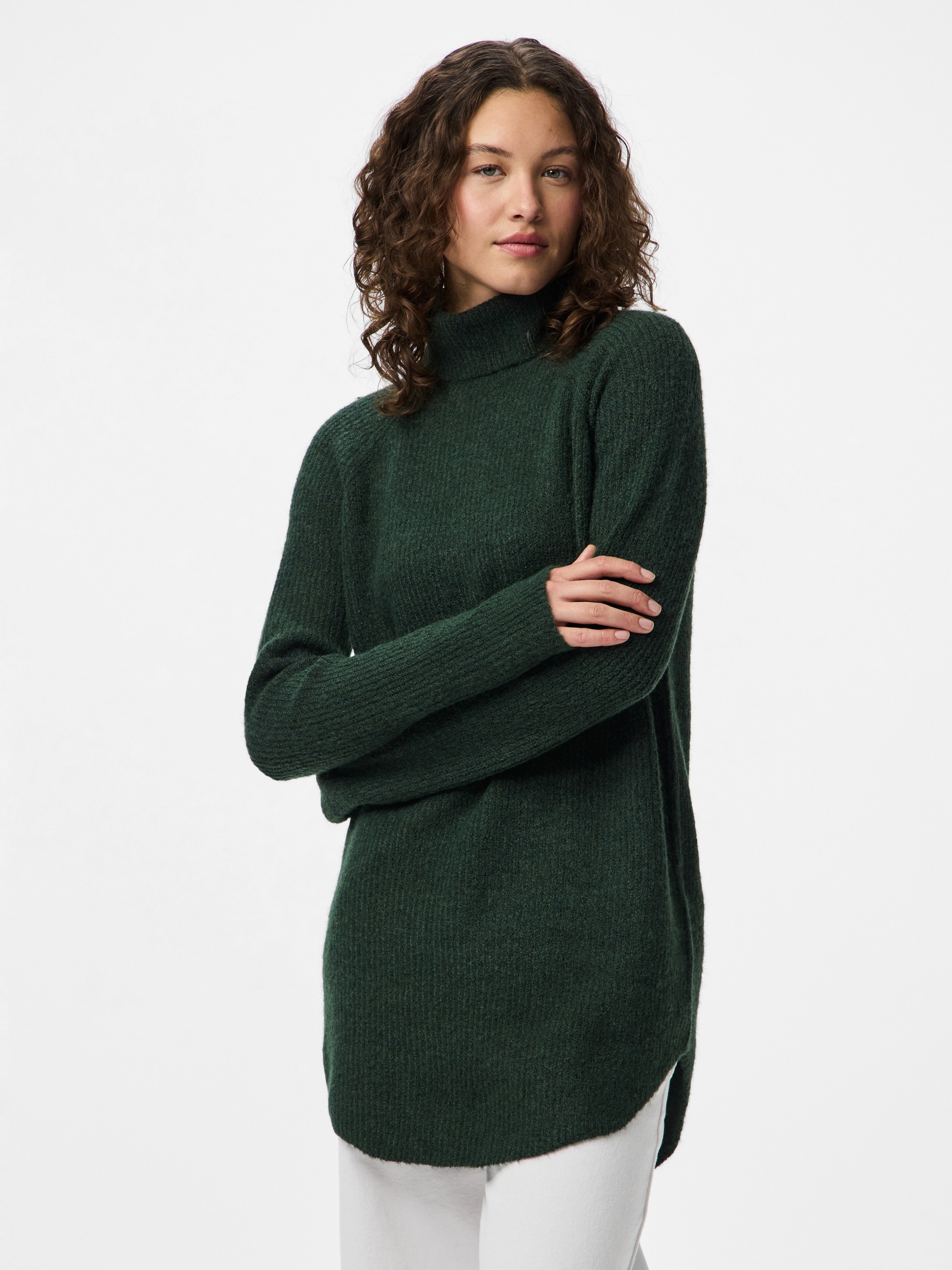 pieces Rollkragenpullover "PCELLEN LS LONG KNIT NOOS BC" günstig online kaufen