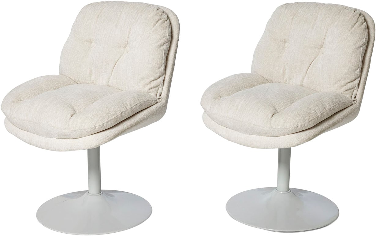 Jahnke Schalenstuhl »KISS TWIST DUO« () 2er Set, drehbar, gepolstert, Metallgestell, B:50,5xT:62xH:80 cm