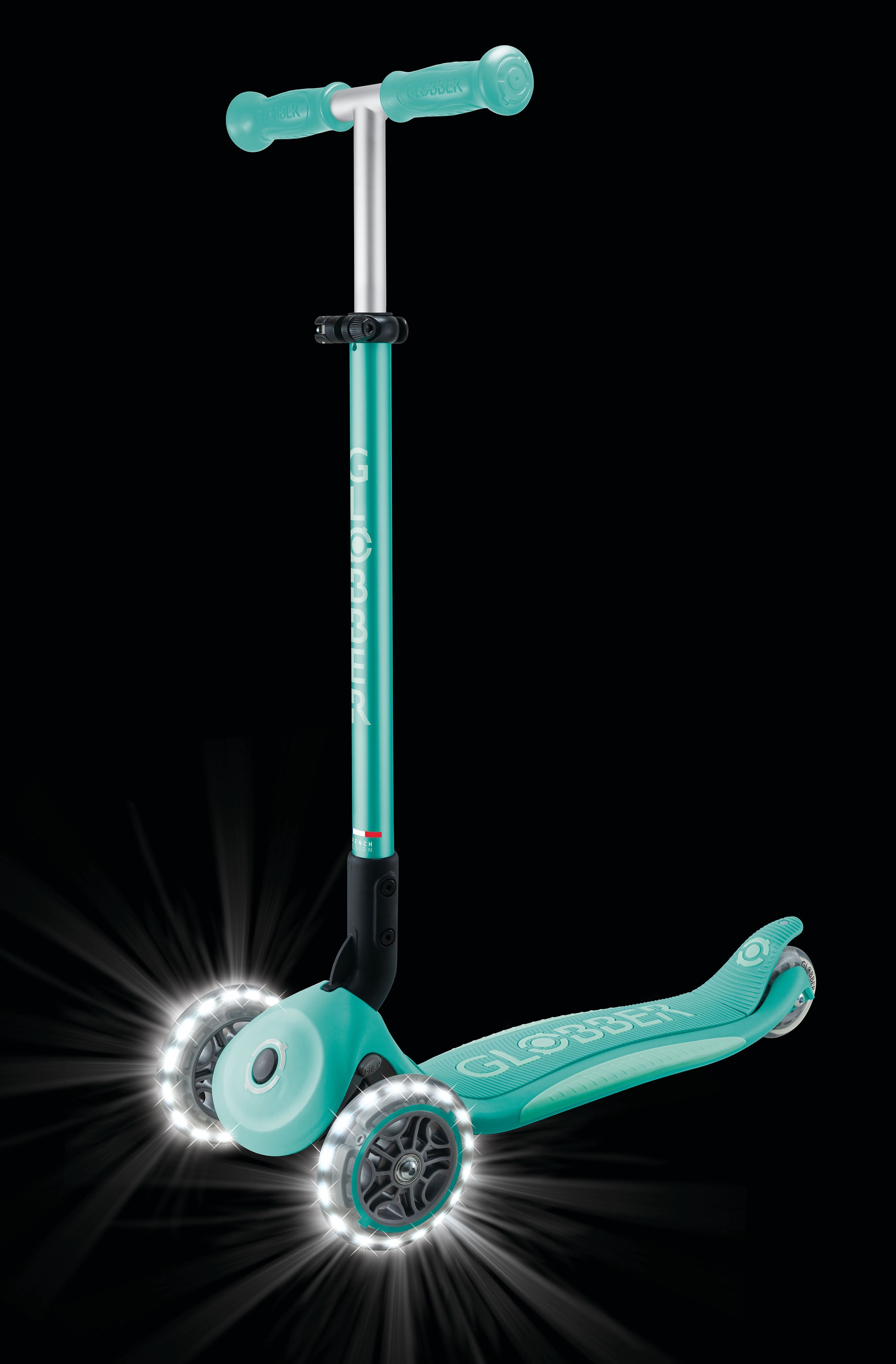 Globber Tretroller »ELITE LIGHTS, mit Leuchtrollen«