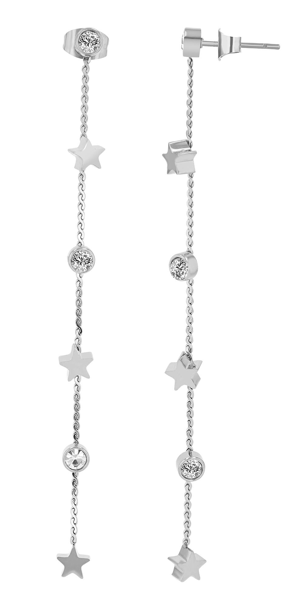 Adelia´s Paar Ohrhänger "Damen Ohrringe – Ohrstecker aus Edelstahl mit Stra günstig online kaufen