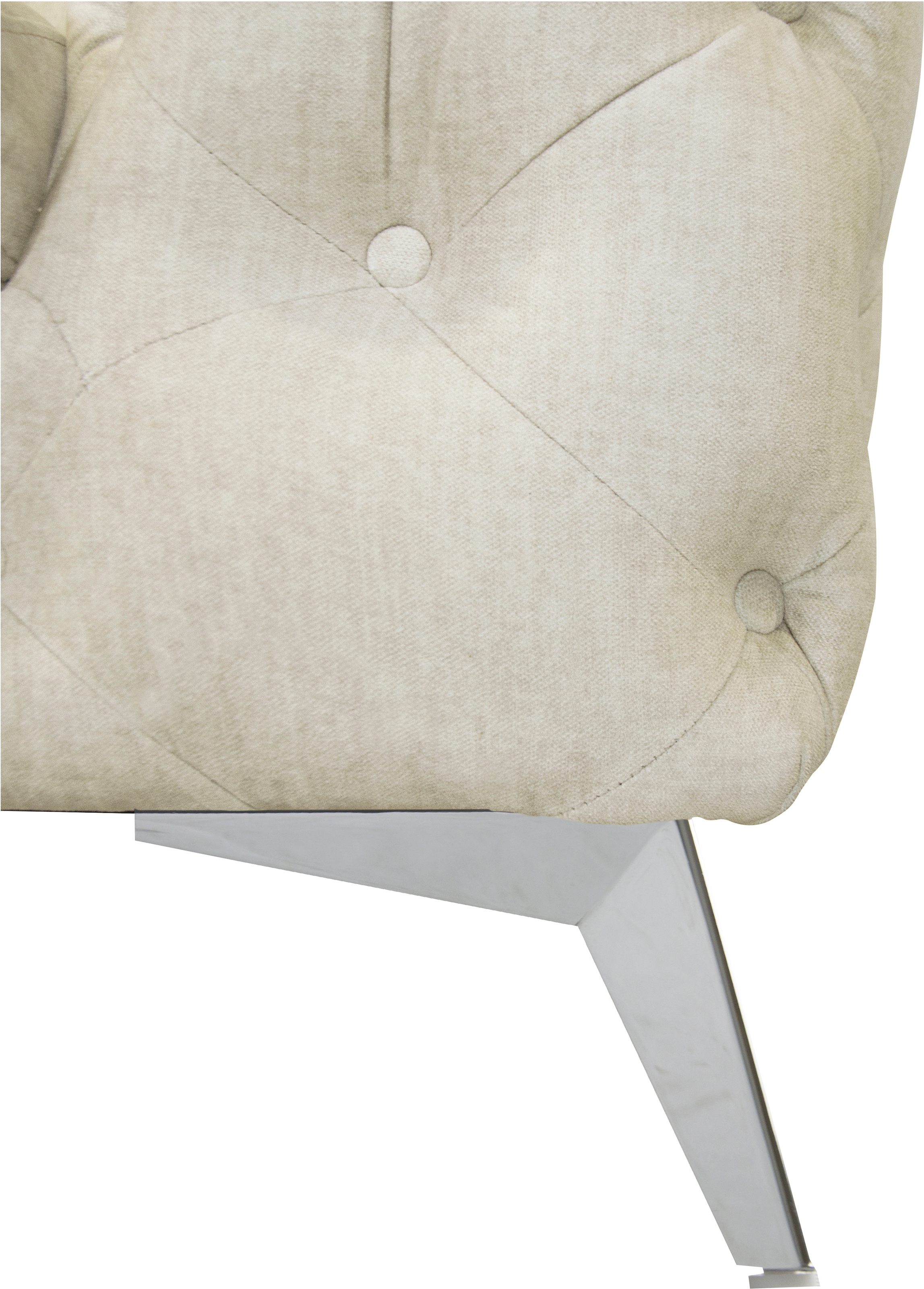 Leonique Chesterfield-Sofa »Glynis«, aufwändige Knopfheftung, moderne Chesterfield Optik, Fußfarbe wählbar