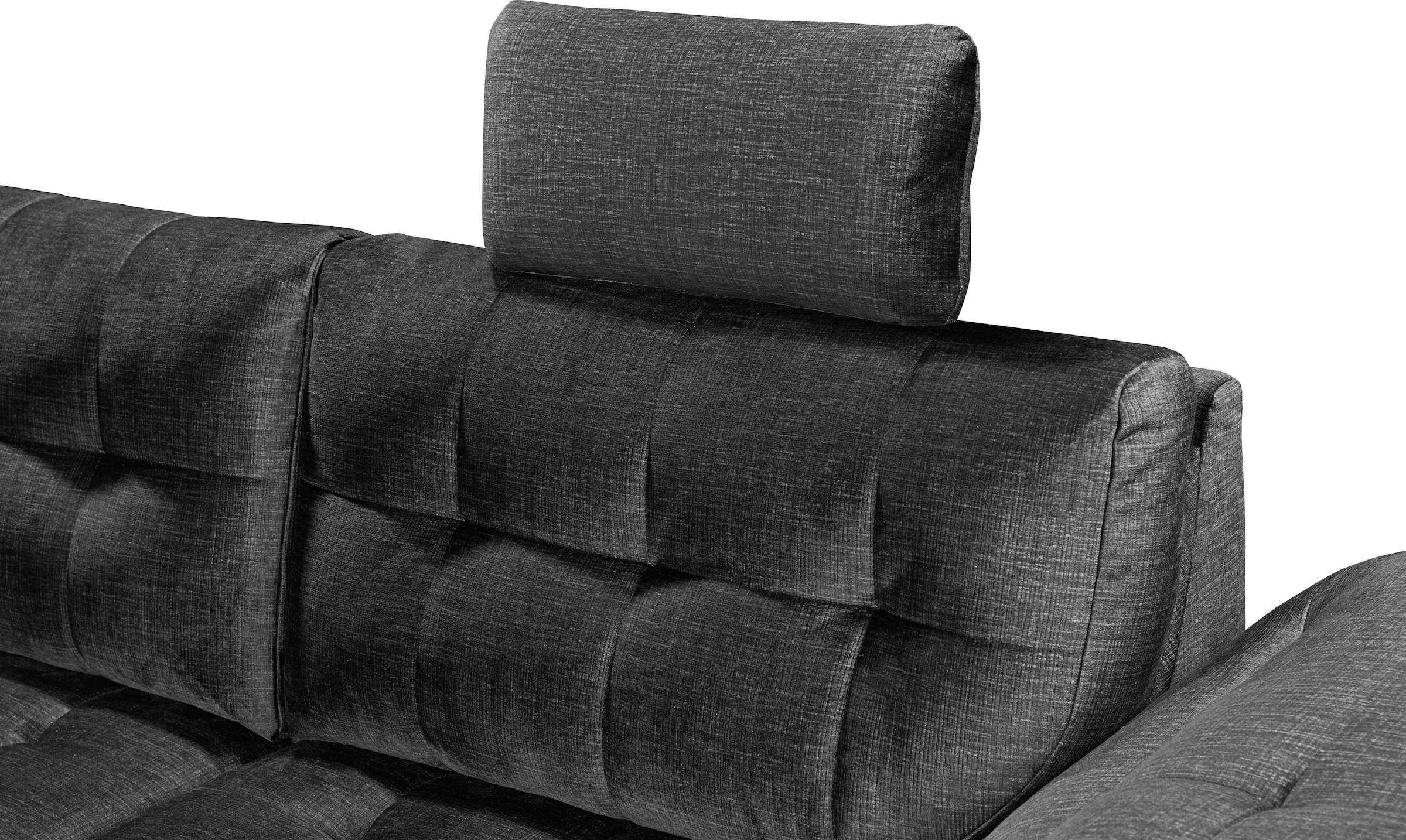 ED EXCITING DESIGN Ecksofa »Estrella L-Form«, mit Bettfunktion, Bettkasten, Armteilverstellung & Kopfstützen