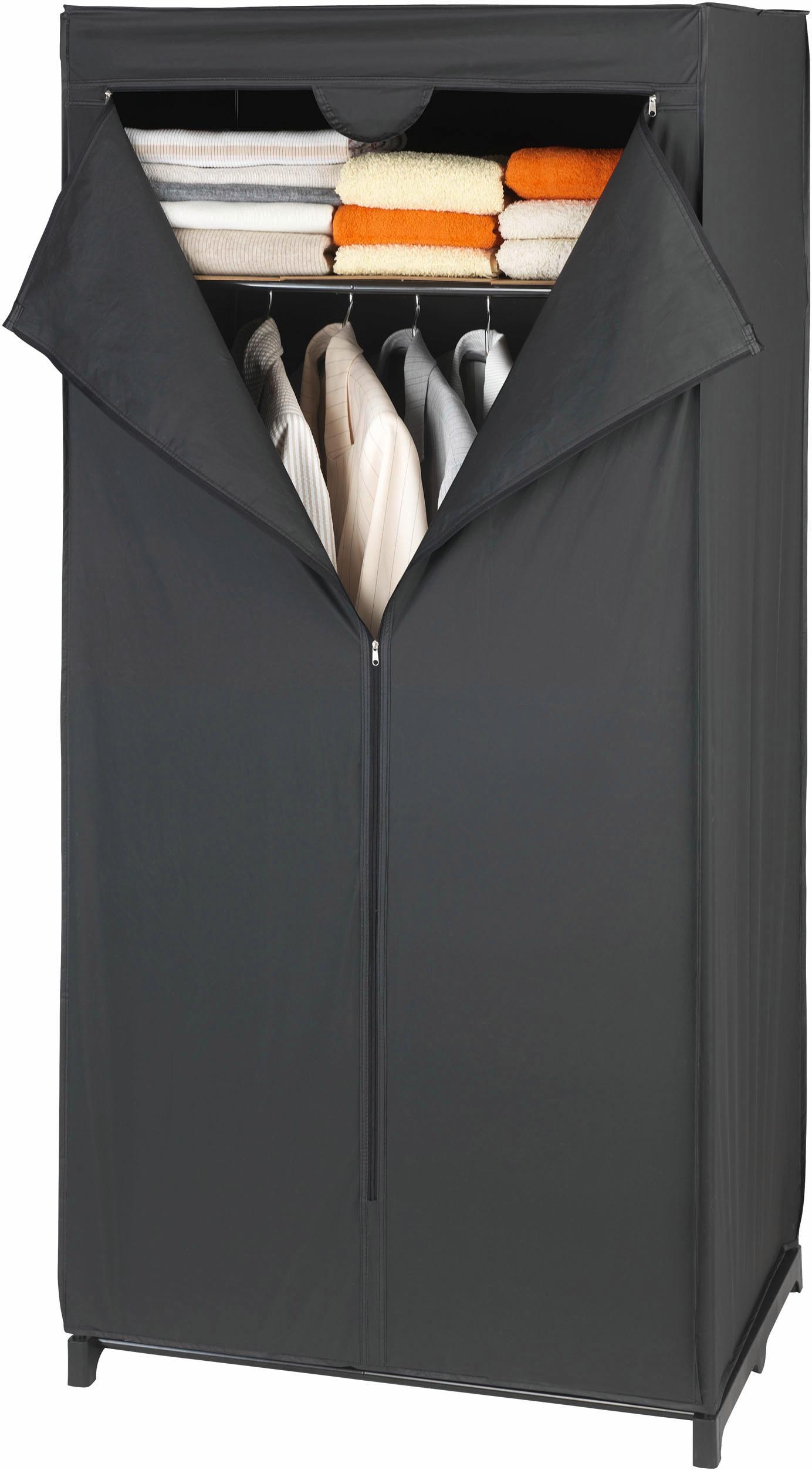 WENKO Kleiderschrank »Deep Black«, Maße (B x H x T): 75 x 160 x 50 cm