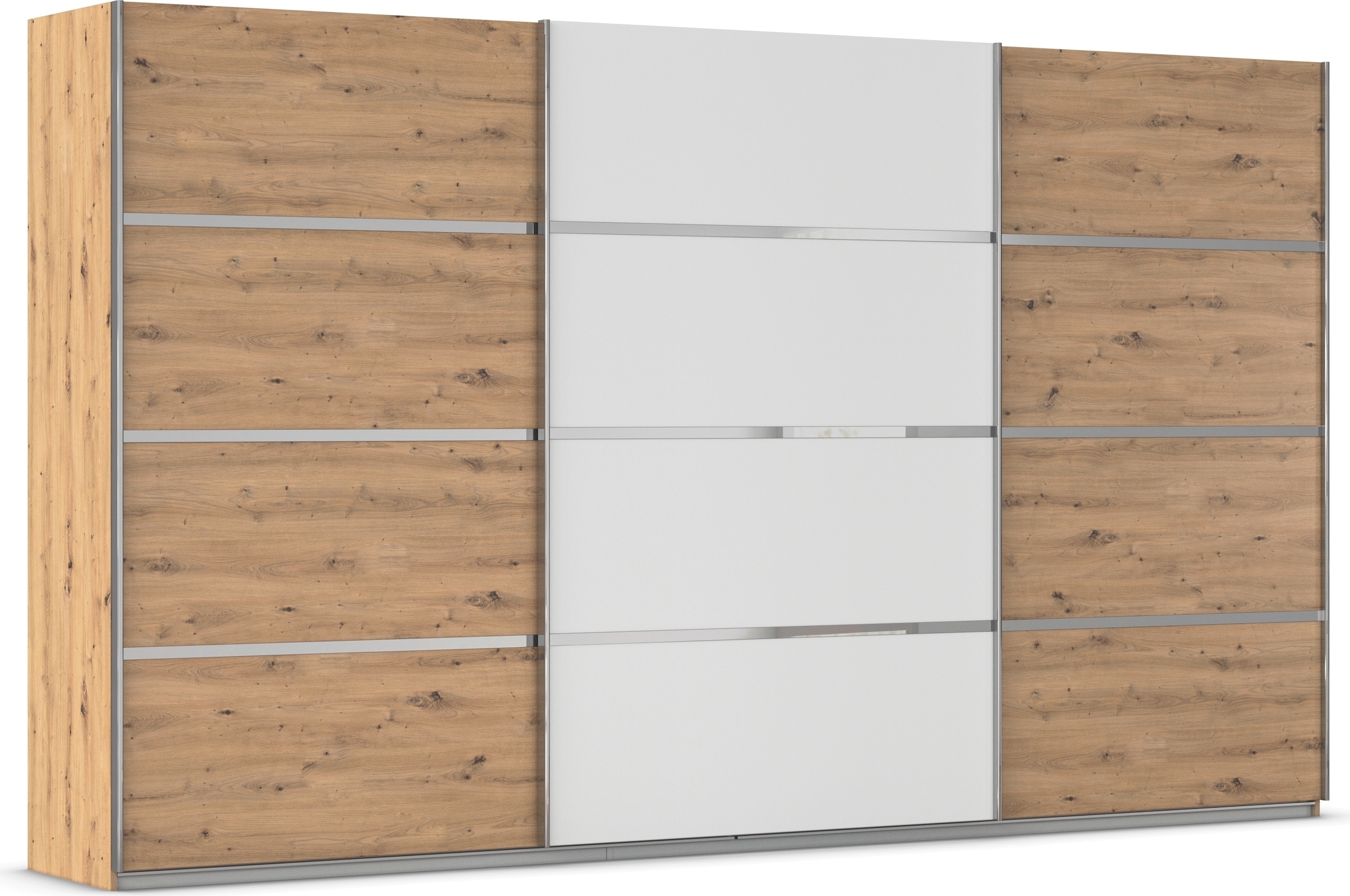 OTTO home Kleiderschrank "Mehrzweckschrank Aktenschrank Möbel Mietswohnung Schlafzimmer AVOLA" 3 verschiedene Ausstattungen BASIC/CLASSIC/PREMIUM (inkl. SOFT-CLOSE), mit eleganten Zierleisten in Chrom, Schwarz oder Weiß MADE IN GERMANY