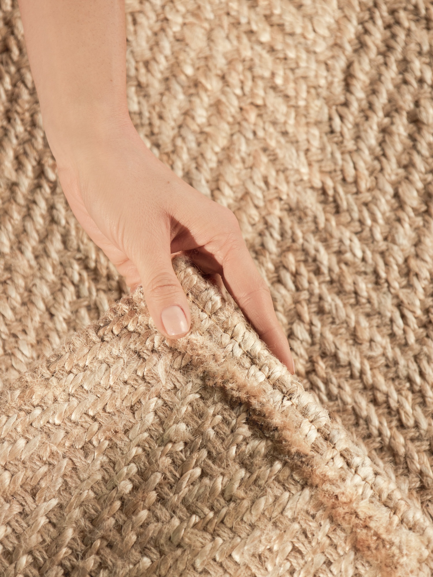 Villeroy & Boch Teppich »Mirabelle« rechteckig 10 mm Höhe Jute, Natur, Wohnzimmer, Esszimmer, Schlafzimmer, Fischgrätendesign