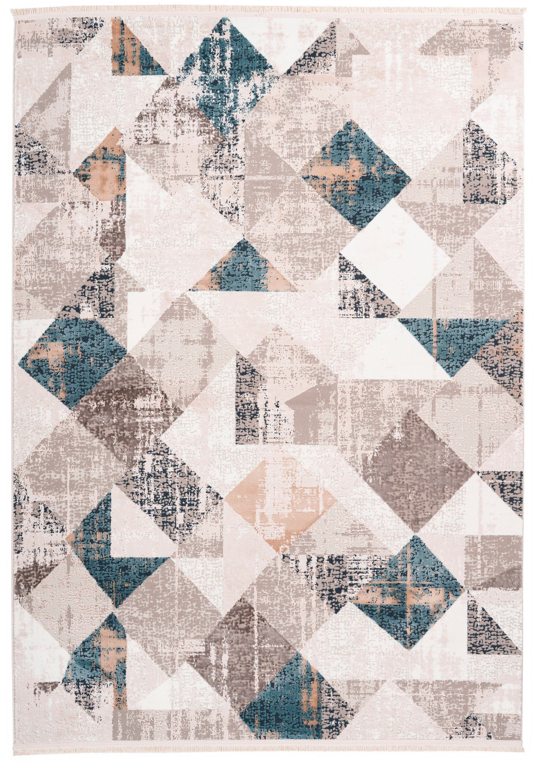 my home Teppich "Samuel" rechteckig 12 mm Höhe Vintage Design, Wohnzimmer günstig online kaufen