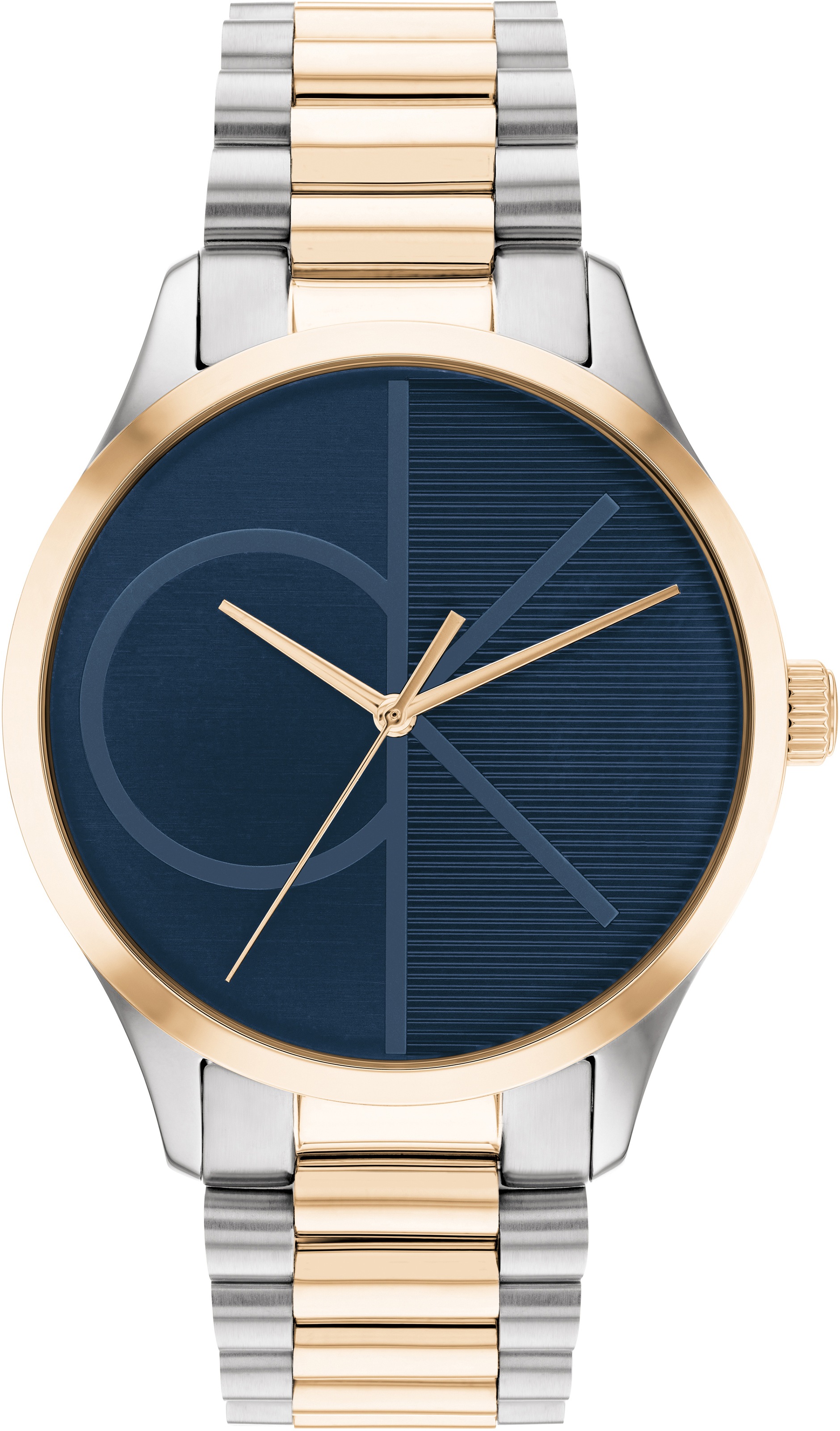 Calvin Klein Quarzuhr »ICONIC, 25200165«, Armbanduhr, Herrenuhr, Mineralglas, bicolor, IP-Beschichtung