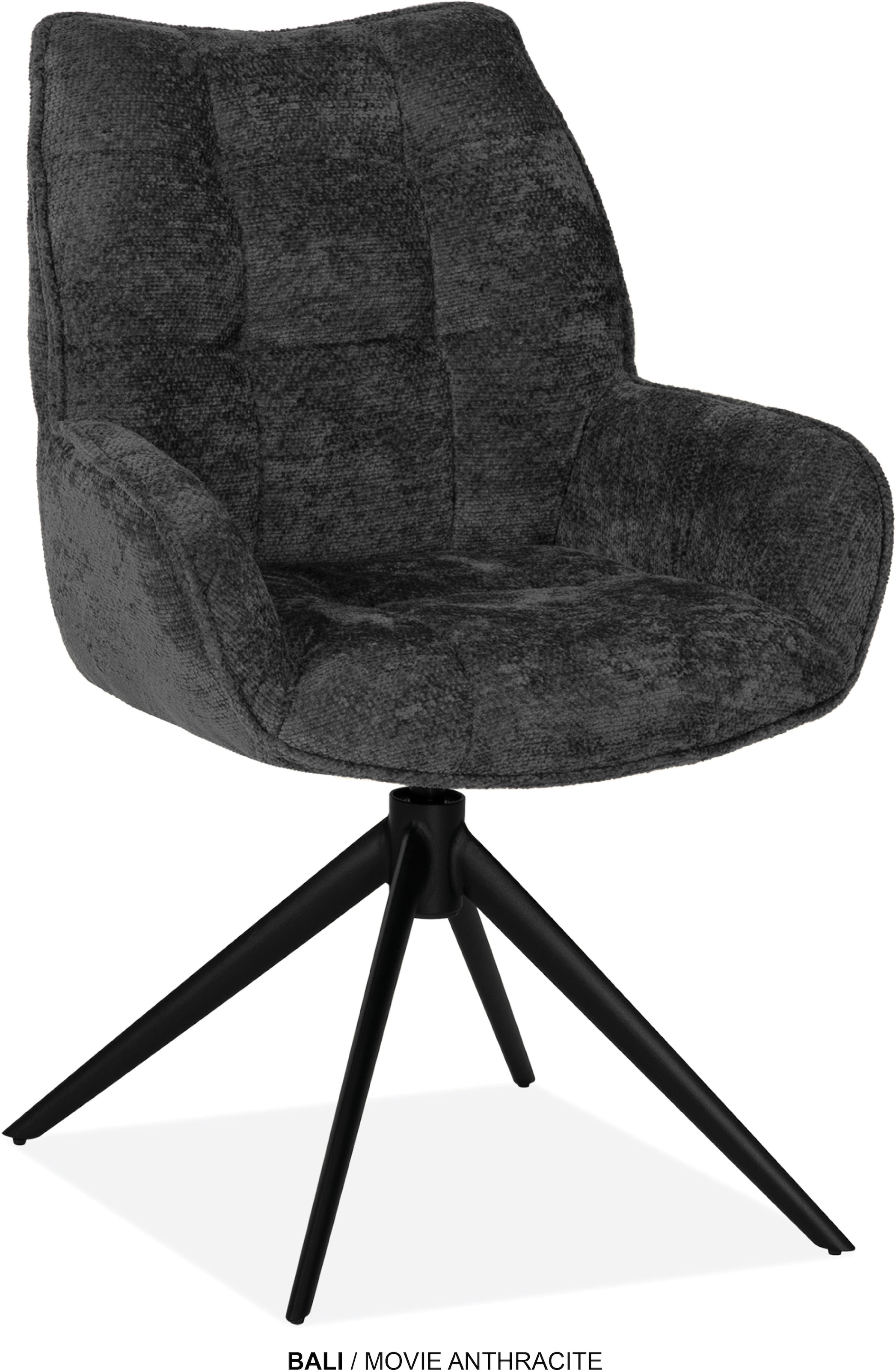 OMG Design Esszimmerstuhl "Bali" (Set) 2 Stk. Stoff Drehstuhl mit auto-retu günstig online kaufen