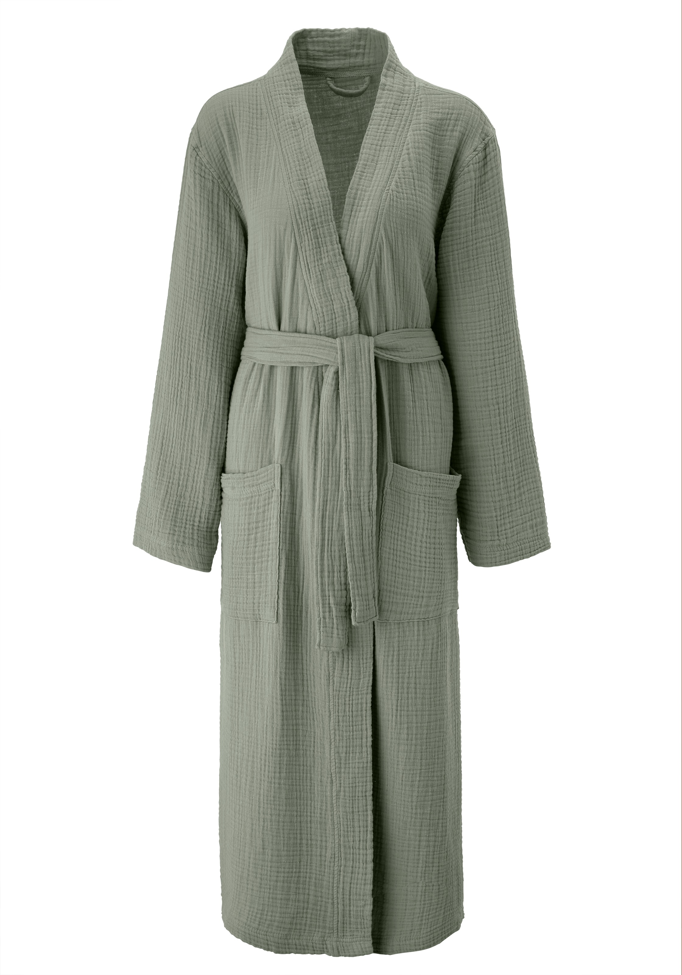 my home Bademantel "Juna Musselin, ideal für Sauna & Spa, Hotelbademantel, günstig online kaufen