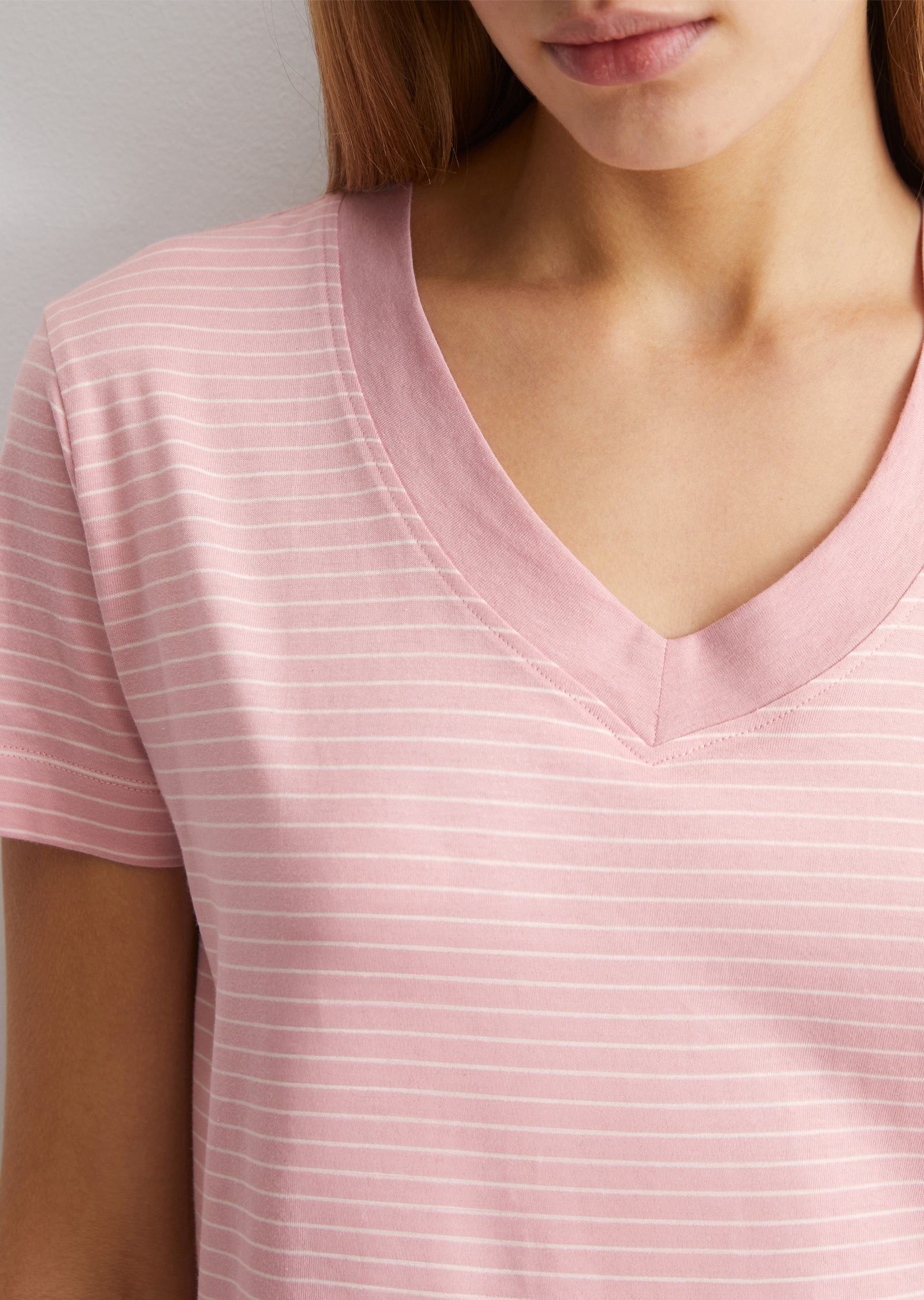 Thumbnail - Marc OPolo Nachthemd V-Ausschnitt, Kurzarm