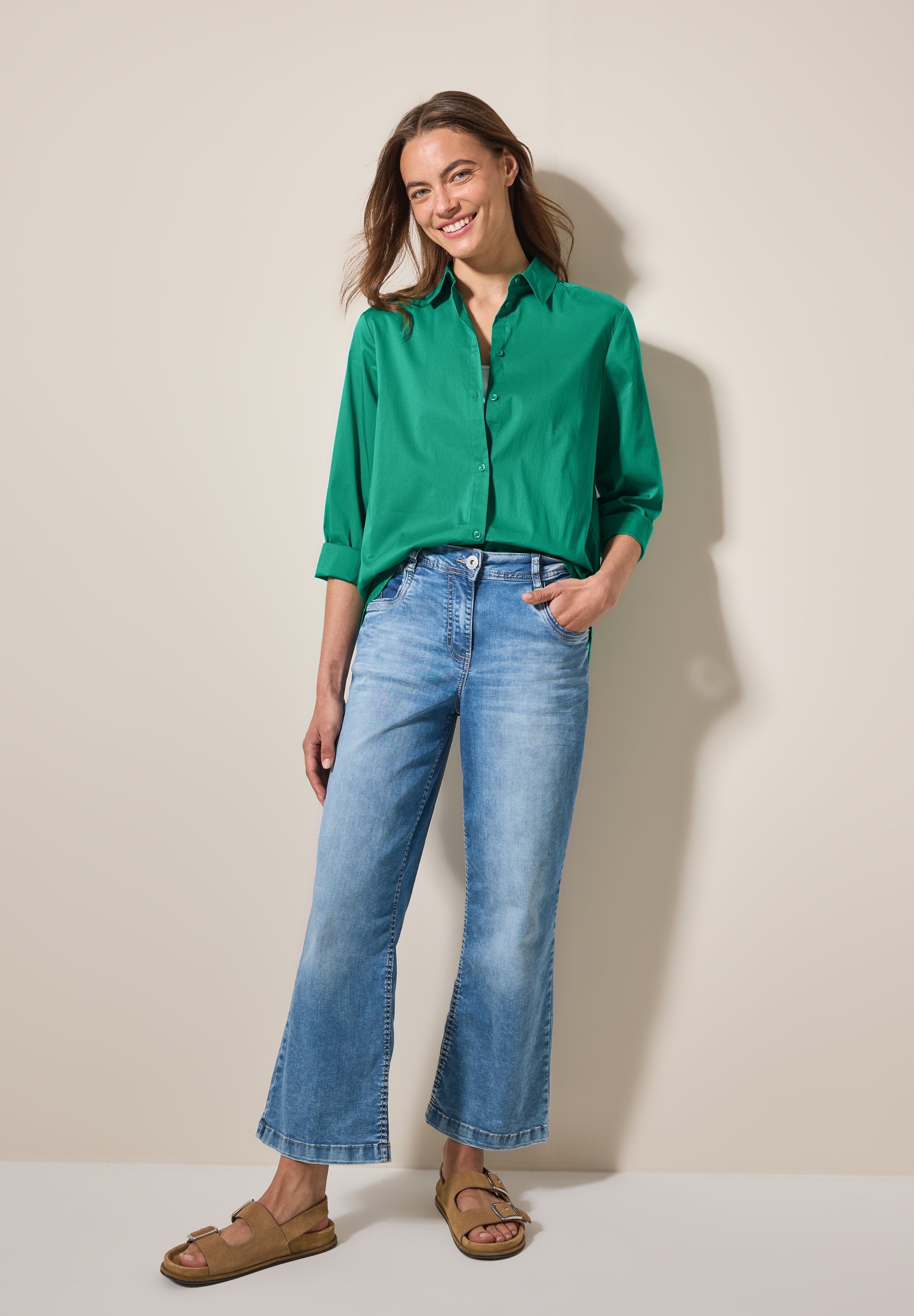 Cecil Shirt Blouse Women Green Size S 3