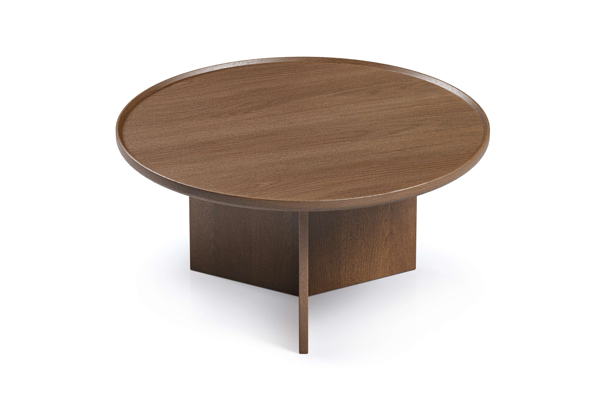 Woodman Couchtisch »Cala« 83/83/42 cm,  Breite 83 cm, rund, Tischplatte aus massiver Eiche, FSC® zertifiziert