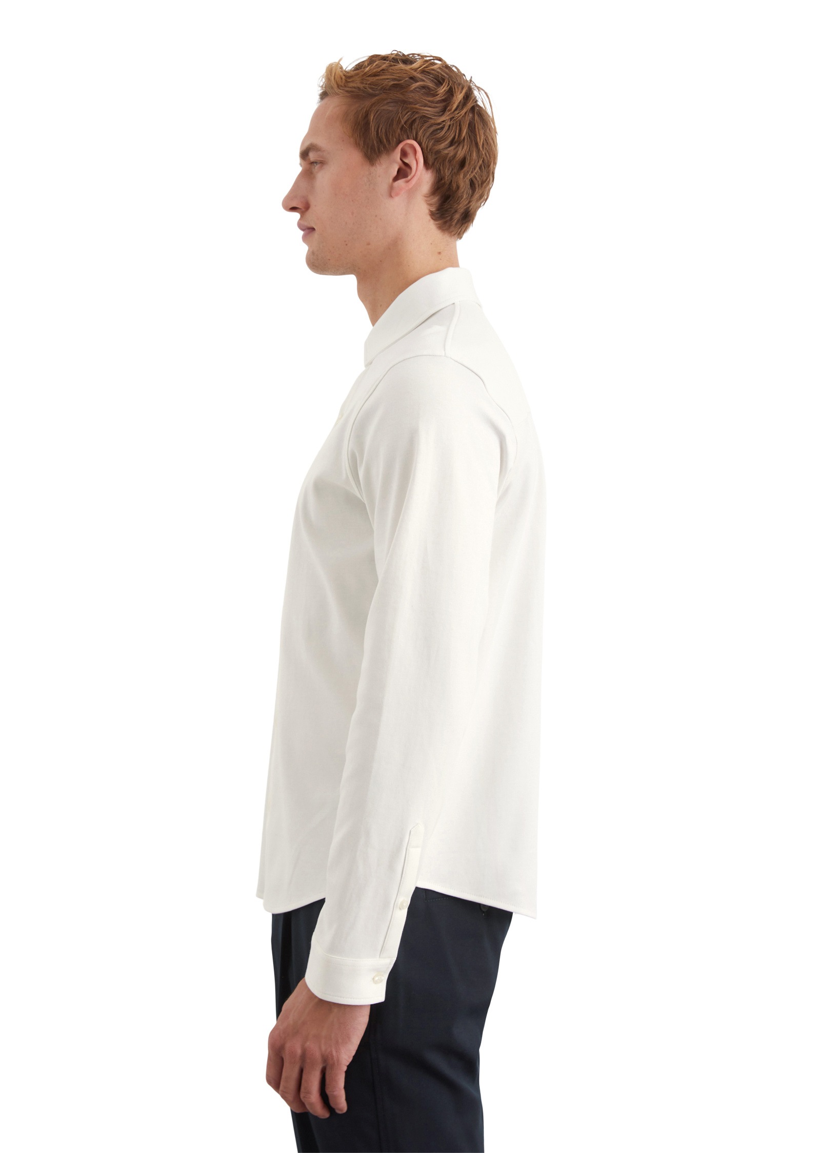 Marc O'Polo Langarm-Poloshirt »aus reiner Bio-Baumwolle«