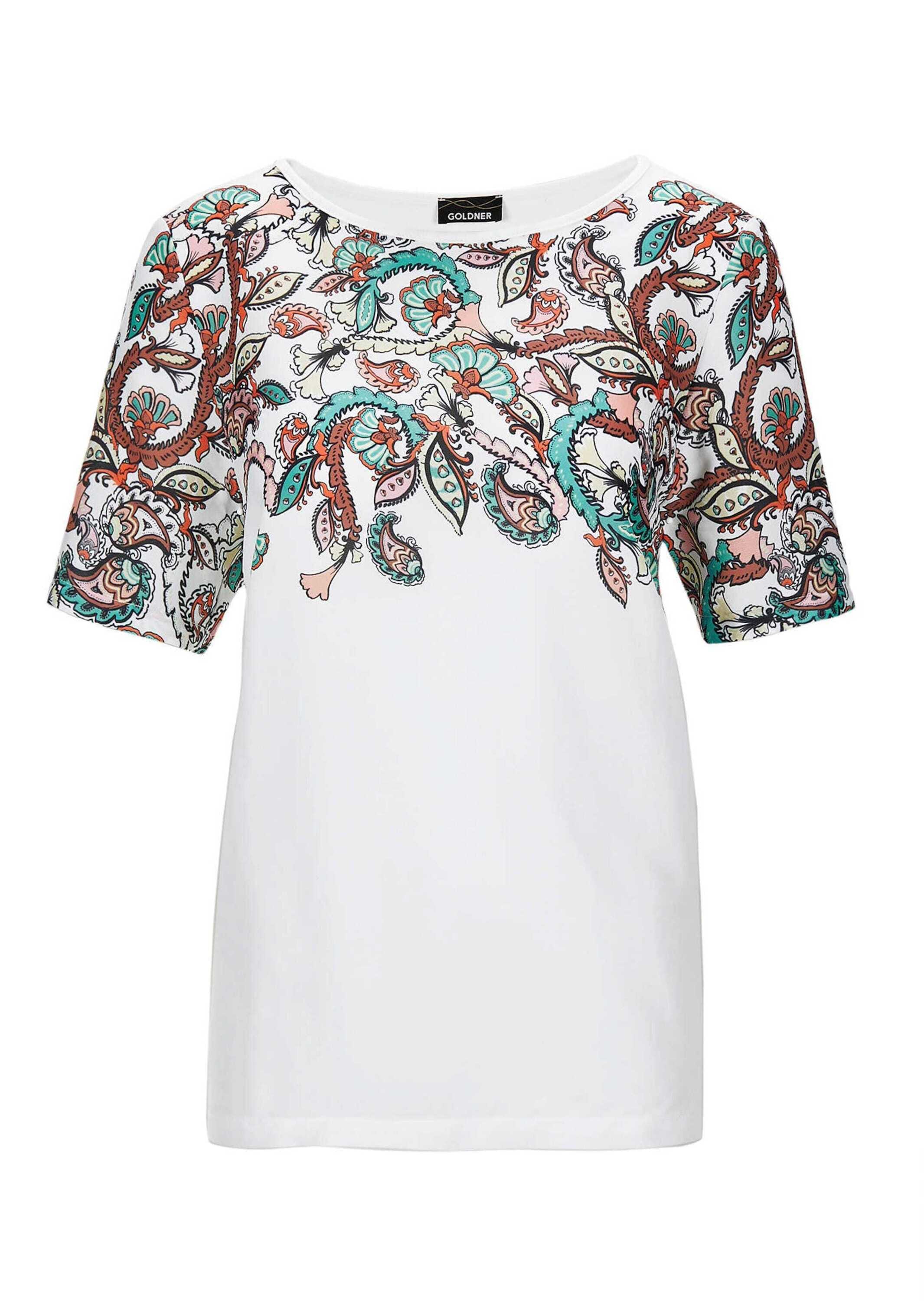 GOLDNER Kurzarmshirt "Elegantes Shirt mit Paisley-Design" günstig online kaufen