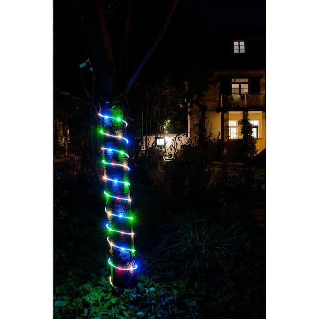 KONSTSMIDE LED-Lichterschlauch »Weihnachtsdeko aussen«, 65 St.-flammig, LED  Mini Lichterschlauch, 5 m, 65 bunte Dioden | BAUR