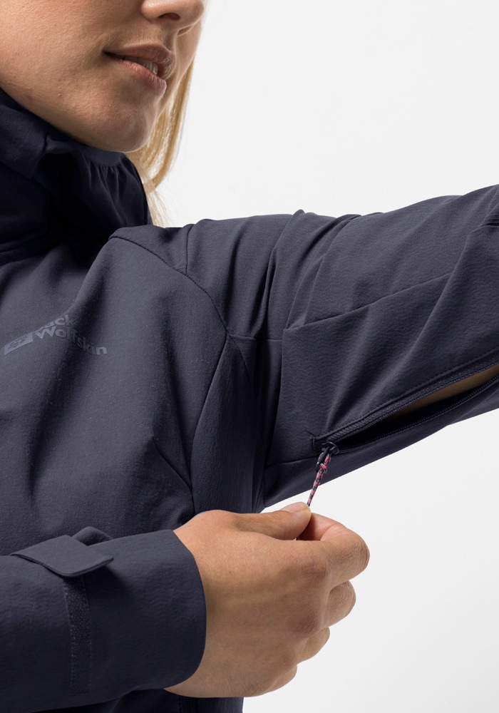 Thumbnail - Jack Wolfskin Softshelljacke "KAMMWEG JKT W", mit Kapuze