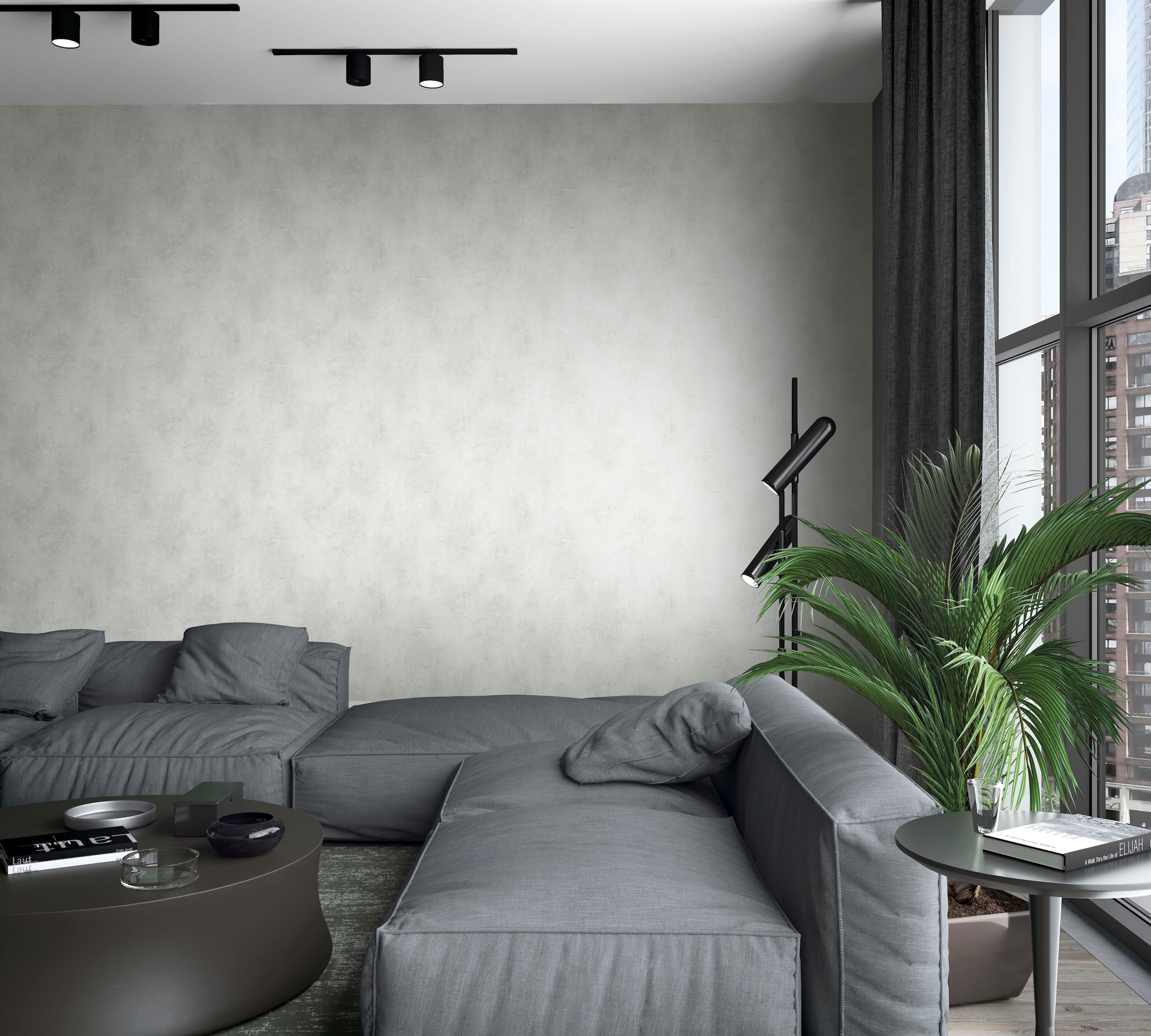 Marburg Vliestapete »Leather«, uni, moderne Tapete für Wohnzimmer Schlafzimmer Küche