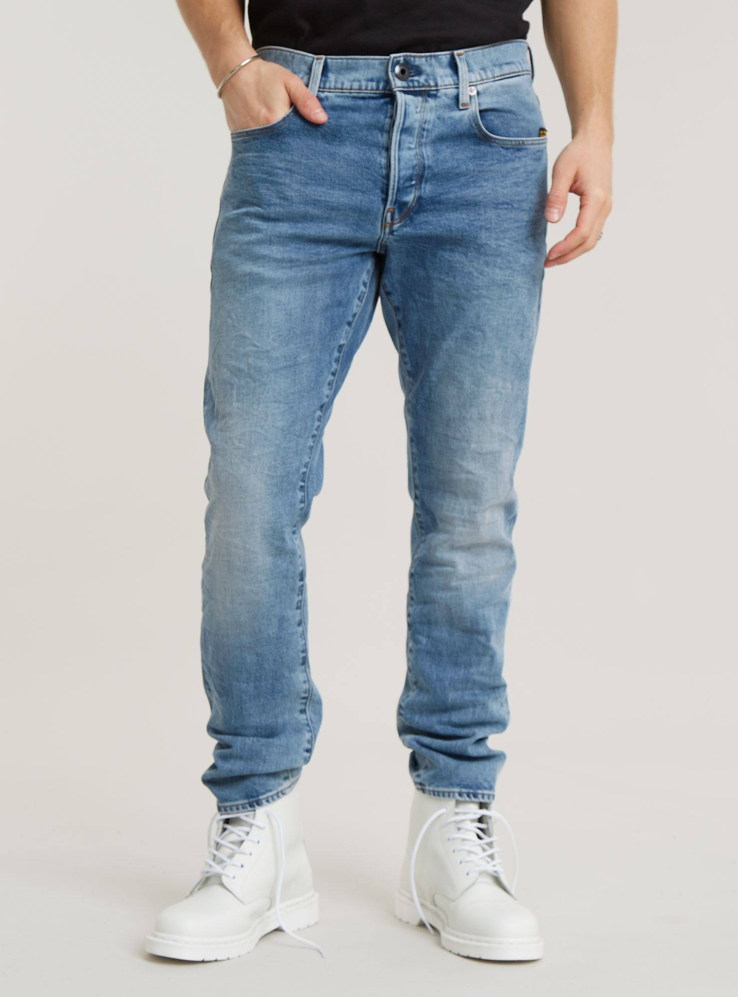 G-STAR 5-Pocket-Jeans "3301 Regular Tapered Jeans" günstig online kaufen