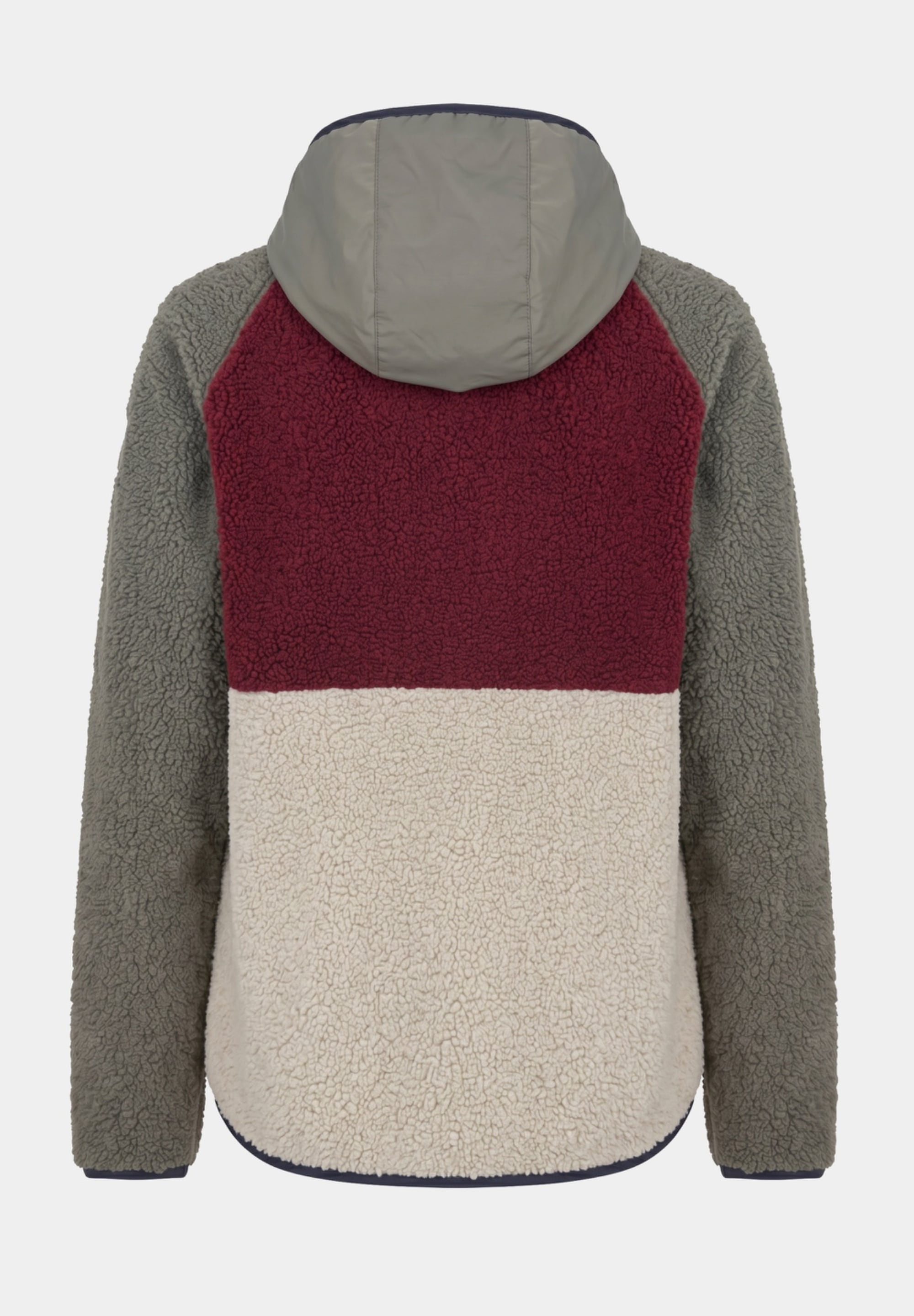 Derbe Fleecejacke »Kuschelby Colorblocking« Teddyfleece, Colorblocking, Kapuze, Reißverschlusstaschen