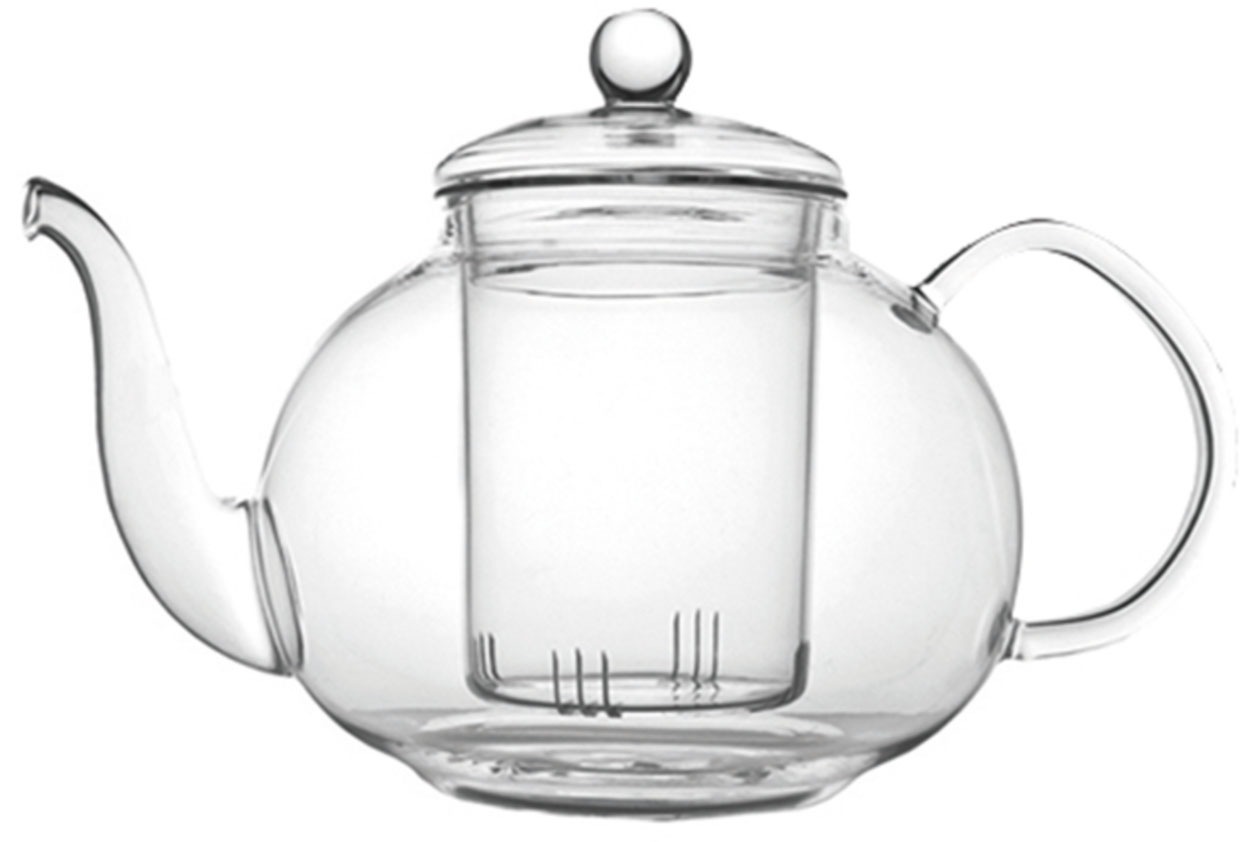 Bredemeijer Teekanne "Solo Verona", 1 l, einwandig, Glas, Teefilter