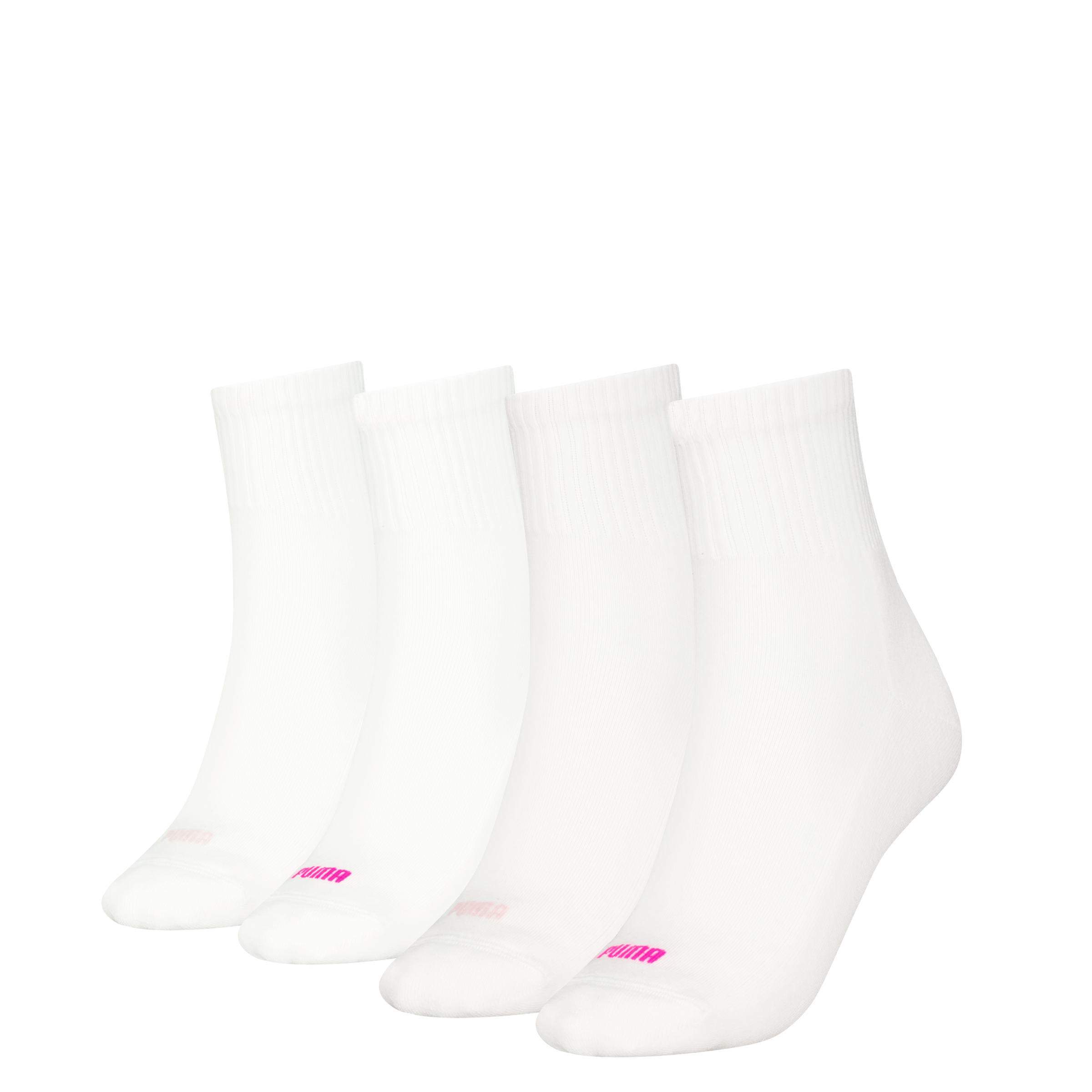 Puma Kurzsocken "Puma Women Heart Logo Short Crew 4P" 4 Stk. Tlg. Mit Buntem Schaftdetail