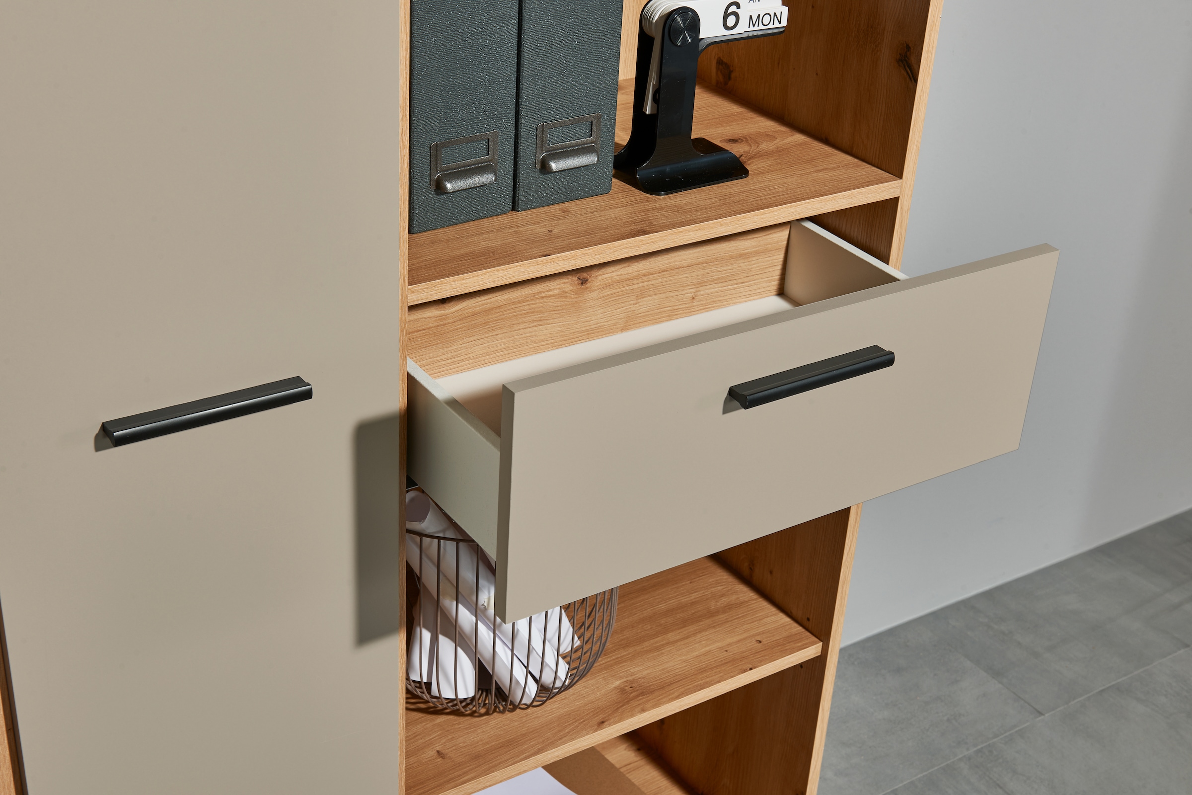 BEGA OFFICE Rollcontainer »Kanada, BxHxT 45x59x55 cm« 1 Stk. tlg. Breite 45cm, Schubkästen mit Softclose