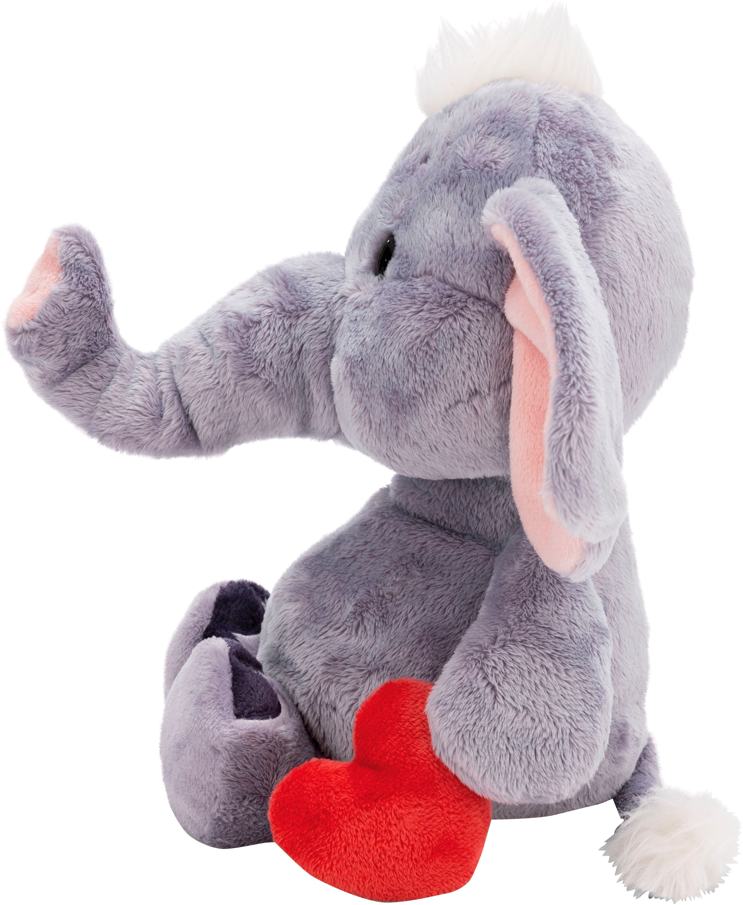 Nici Kuscheltier »Love, Elefant mit Magnet Herz dunkelgrau, 48cm«, schlenkernd