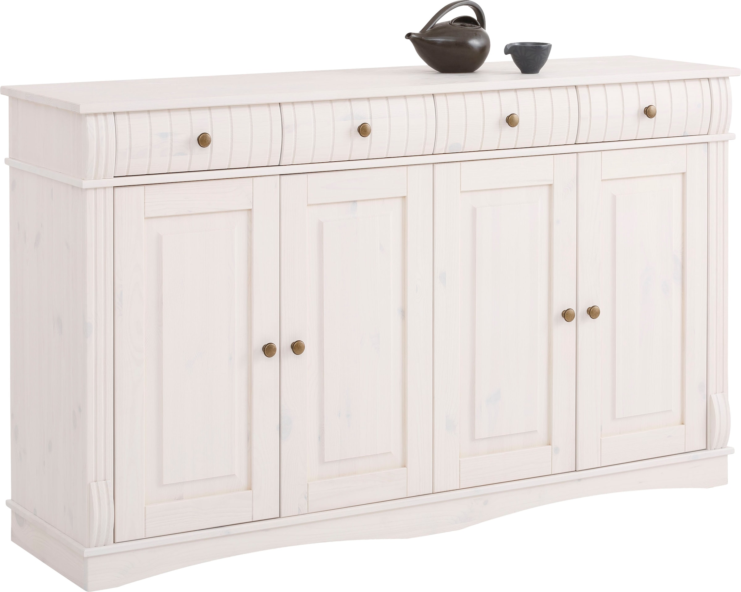 Home affaire Sideboard "Teresa", (Maße (B/T/H): 152/37/90 cm), Kommode, 4-t günstig online kaufen