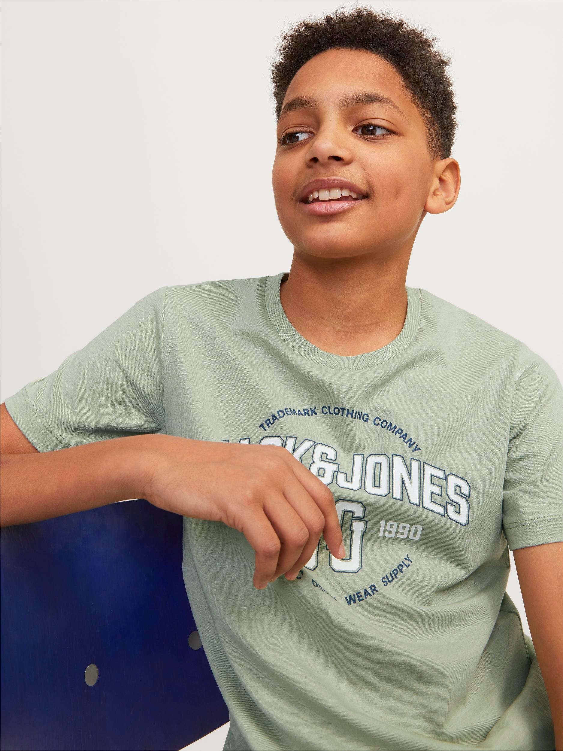 Jack & Jones Junior Kurzarmshirt »JJMINDS TEE SS CREW NECK JNR 2PK MP«