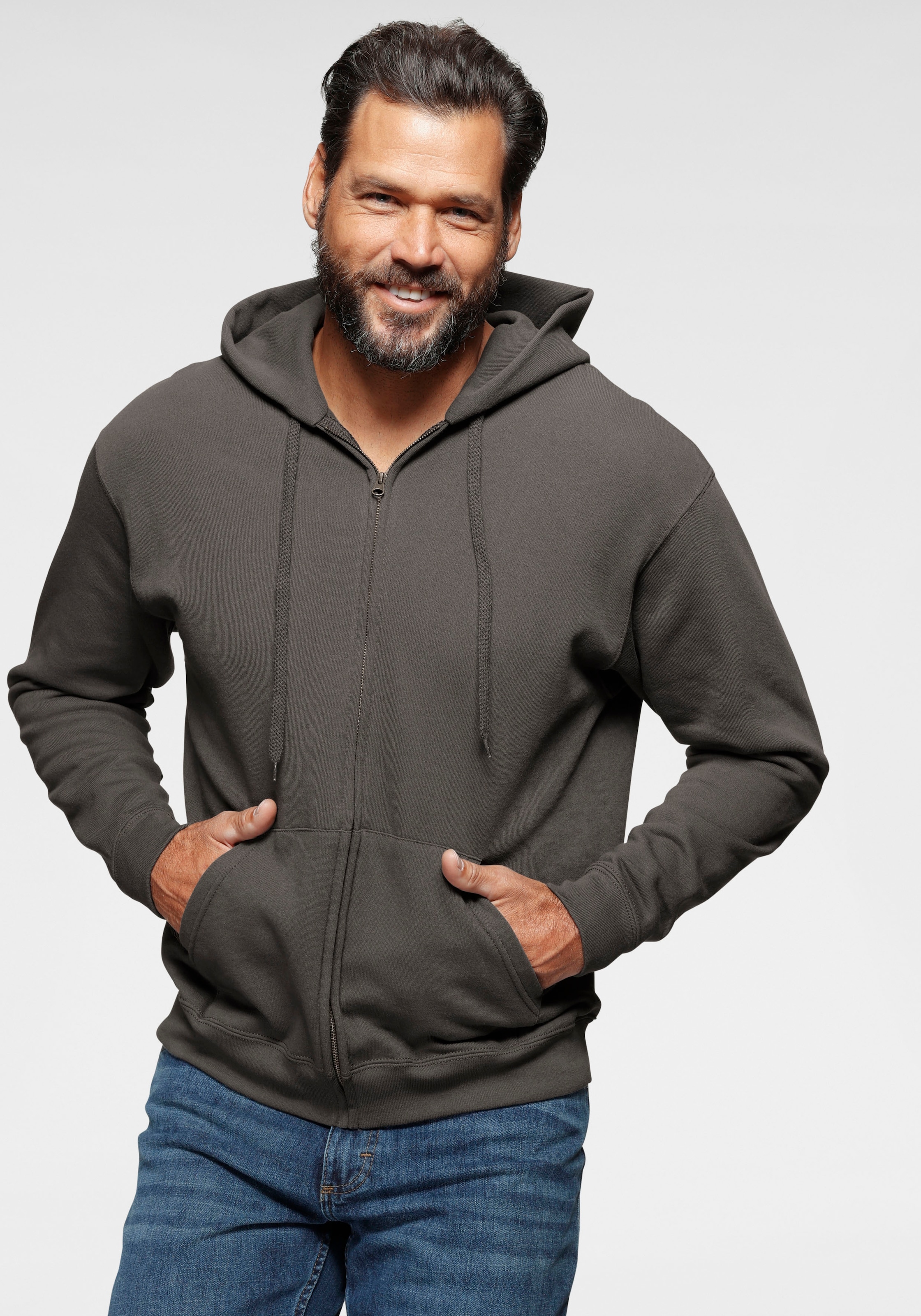 Fruit of the Loom Kapuzensweatjacke, mit Kängurutasche günstig online kaufen
