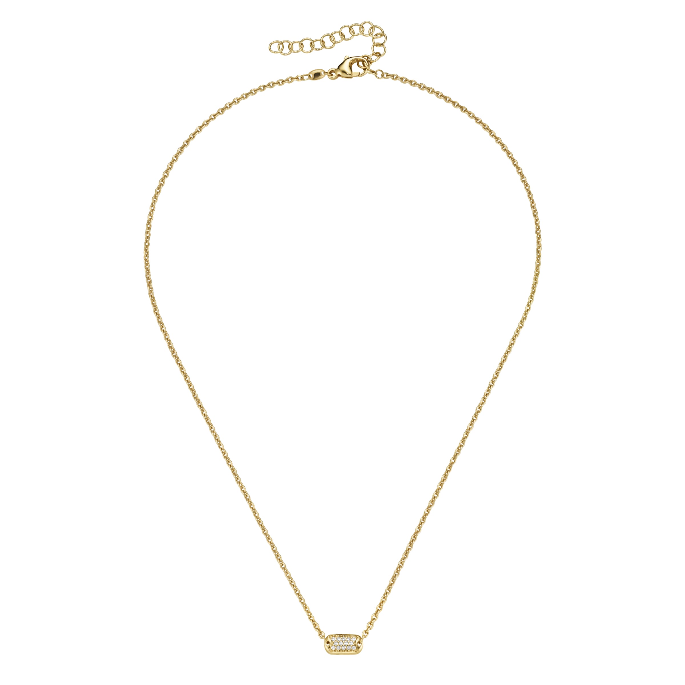 Smart Jewel Collier »Mittelteil rechteckig mit Zirkonia, Silber 925«