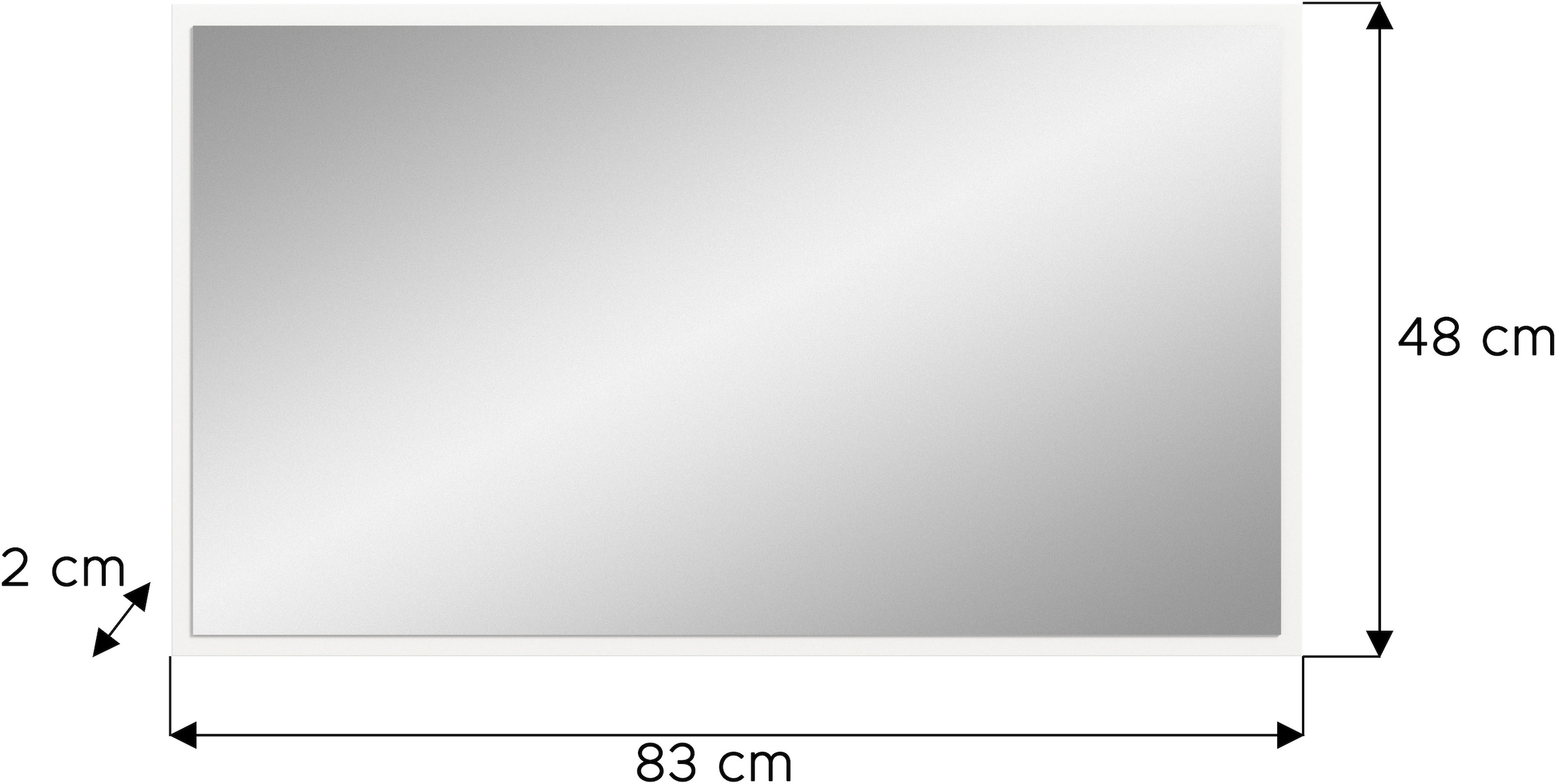 INOSIGN Garderobenspiegel, (1 St.), Lumo, Spiegel, Breite 83 cm, Flur, Diele, Garderobe