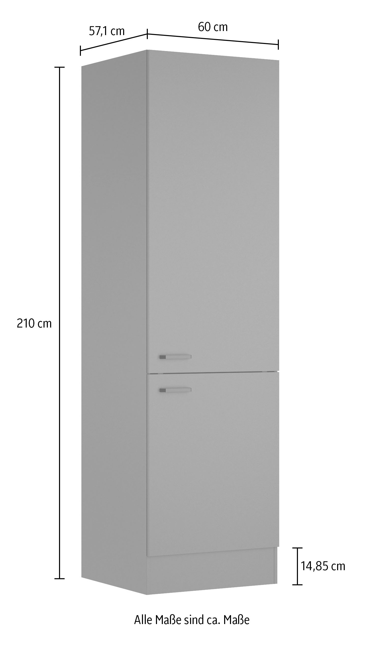OPTIFIT Hochschrank »OPTImulti« Breite 60 cm, 2 verlaschte Türen, 2 Innenschubkästen, 1 Kleiderstange