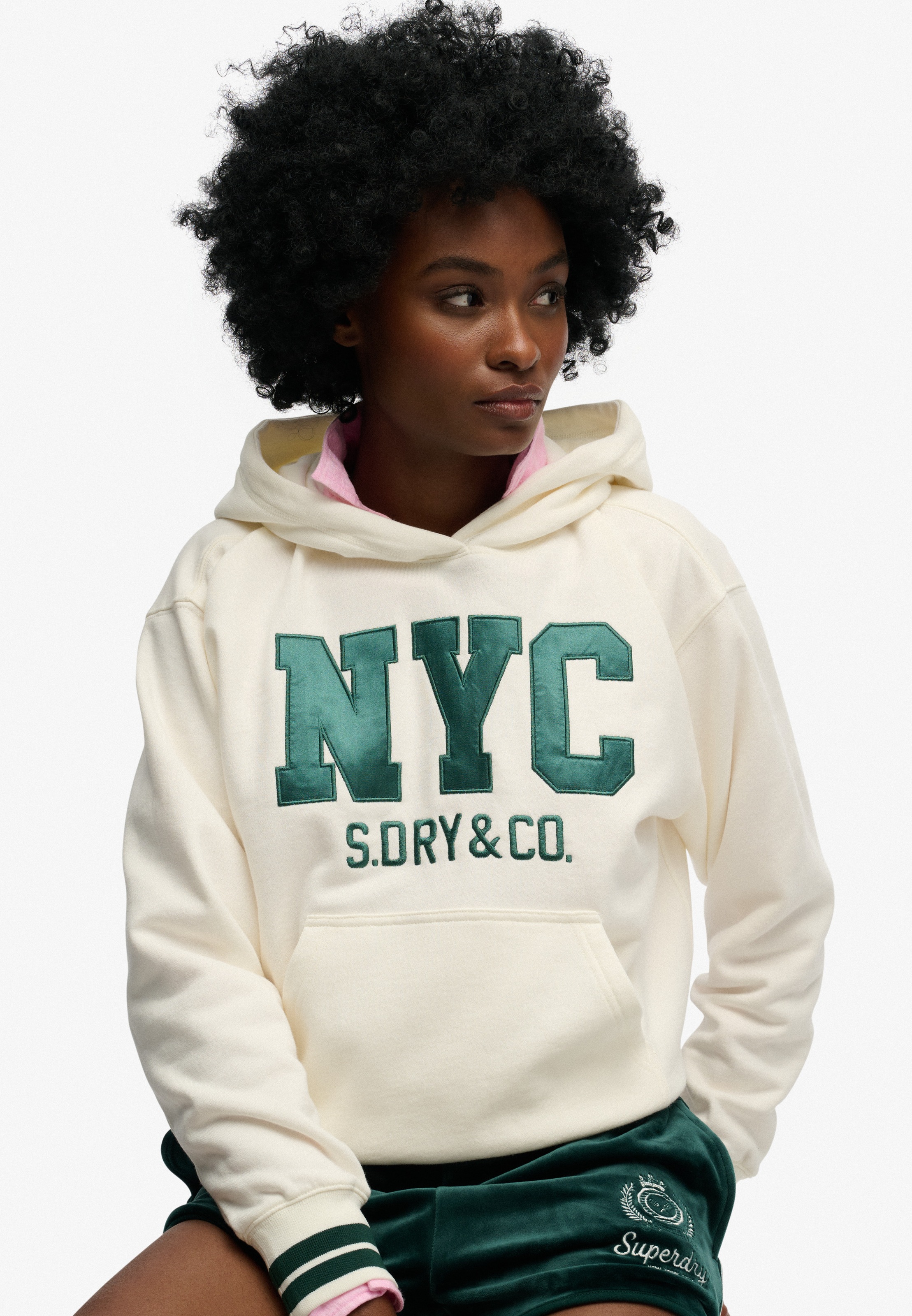 Superdry Kapuzensweatshirt "COUNTRY CLUB VARSITY HOOD", besondere Stickerei günstig online kaufen